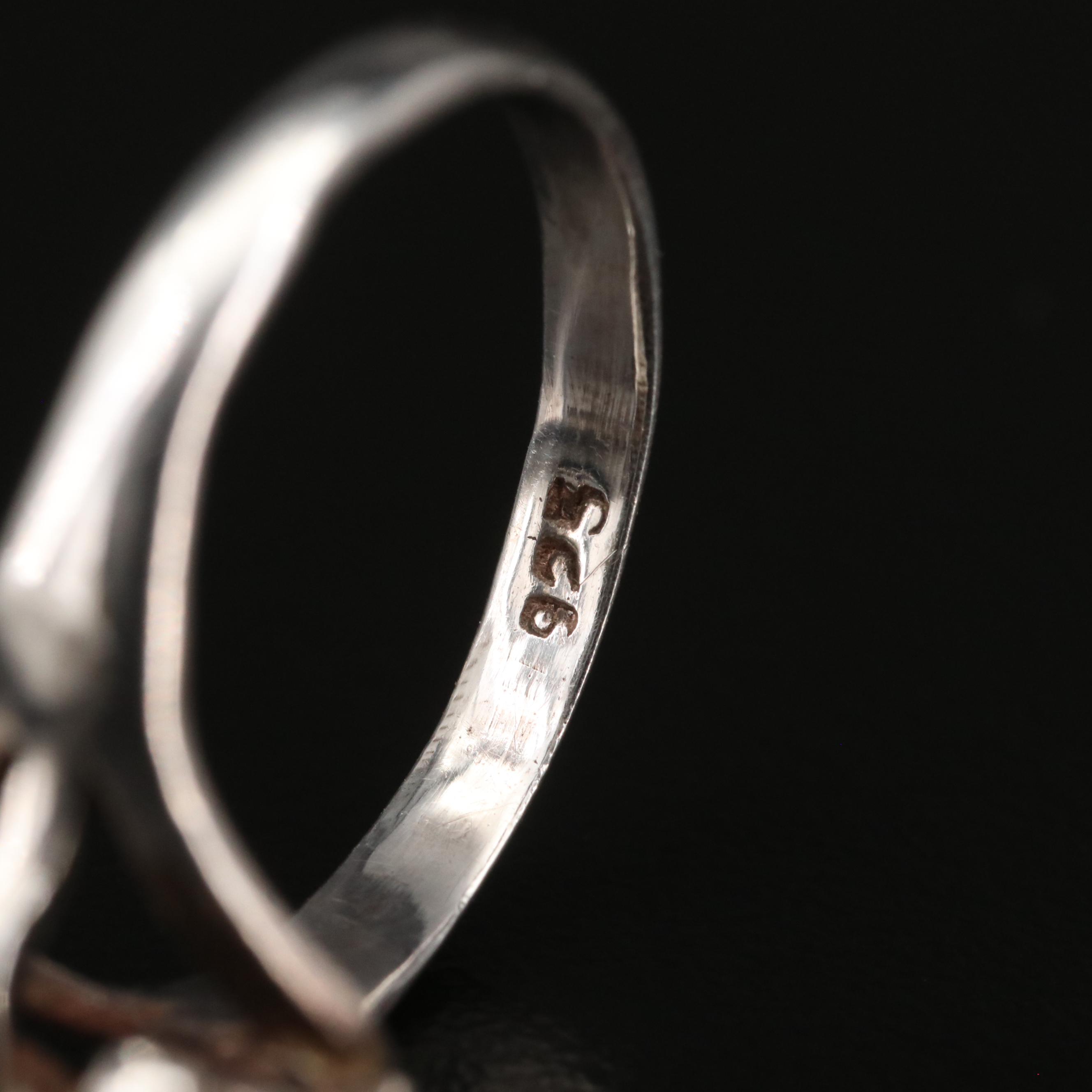 Sterling Articulated Turtle, Tibetan Varja and Sun/Moon Stacking Rings