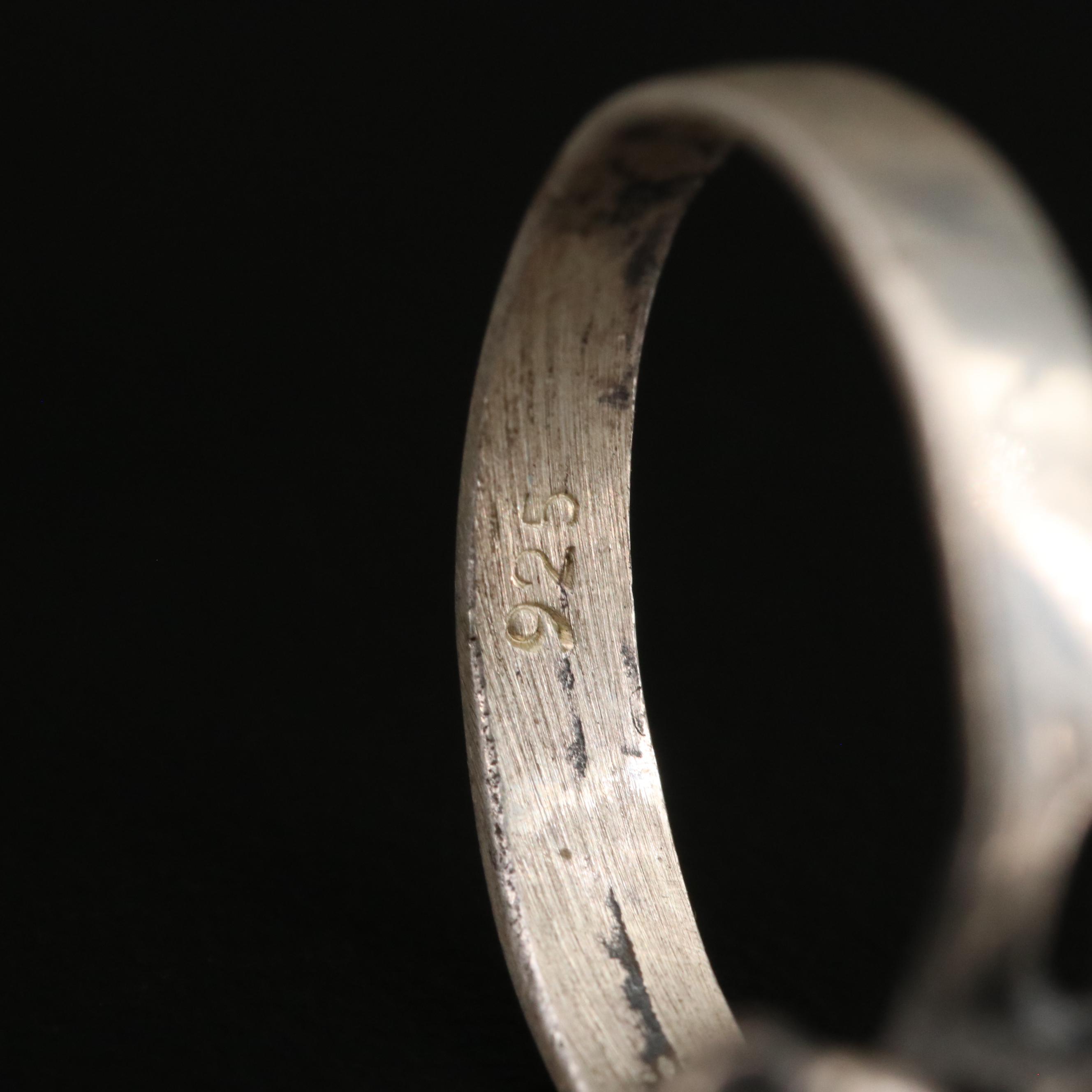 Sterling Articulated Turtle, Tibetan Varja and Sun/Moon Stacking Rings