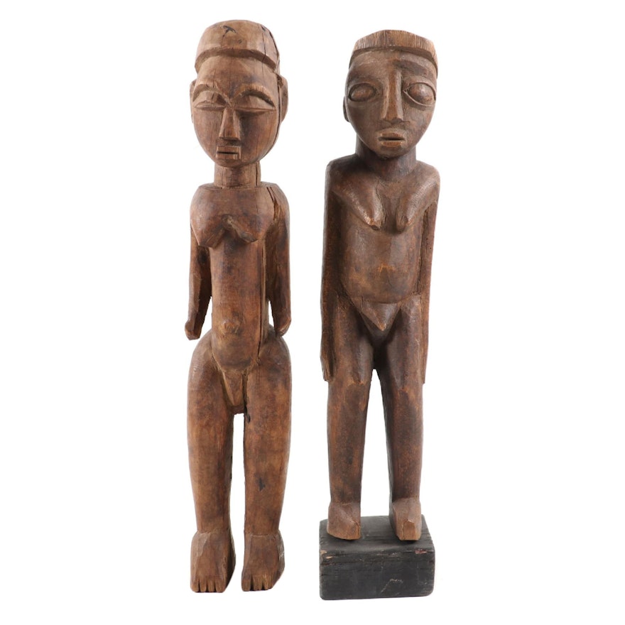 Central African Style Wooden Figures