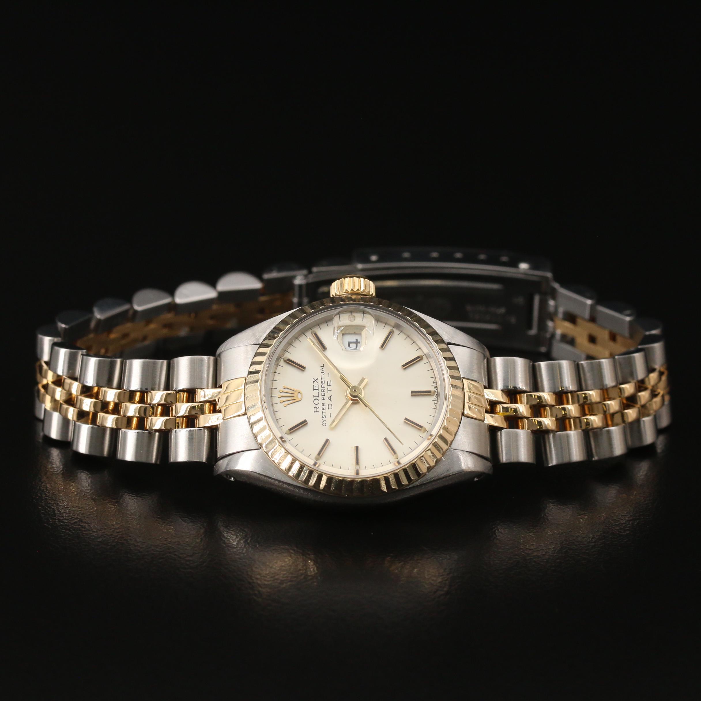 1983 Rolex Date 18K Yellow Gold and Stainless Steel Automatic Watch