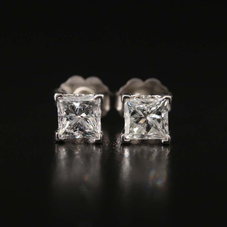 14K 1.14 CTW Diamond Stud Earrings