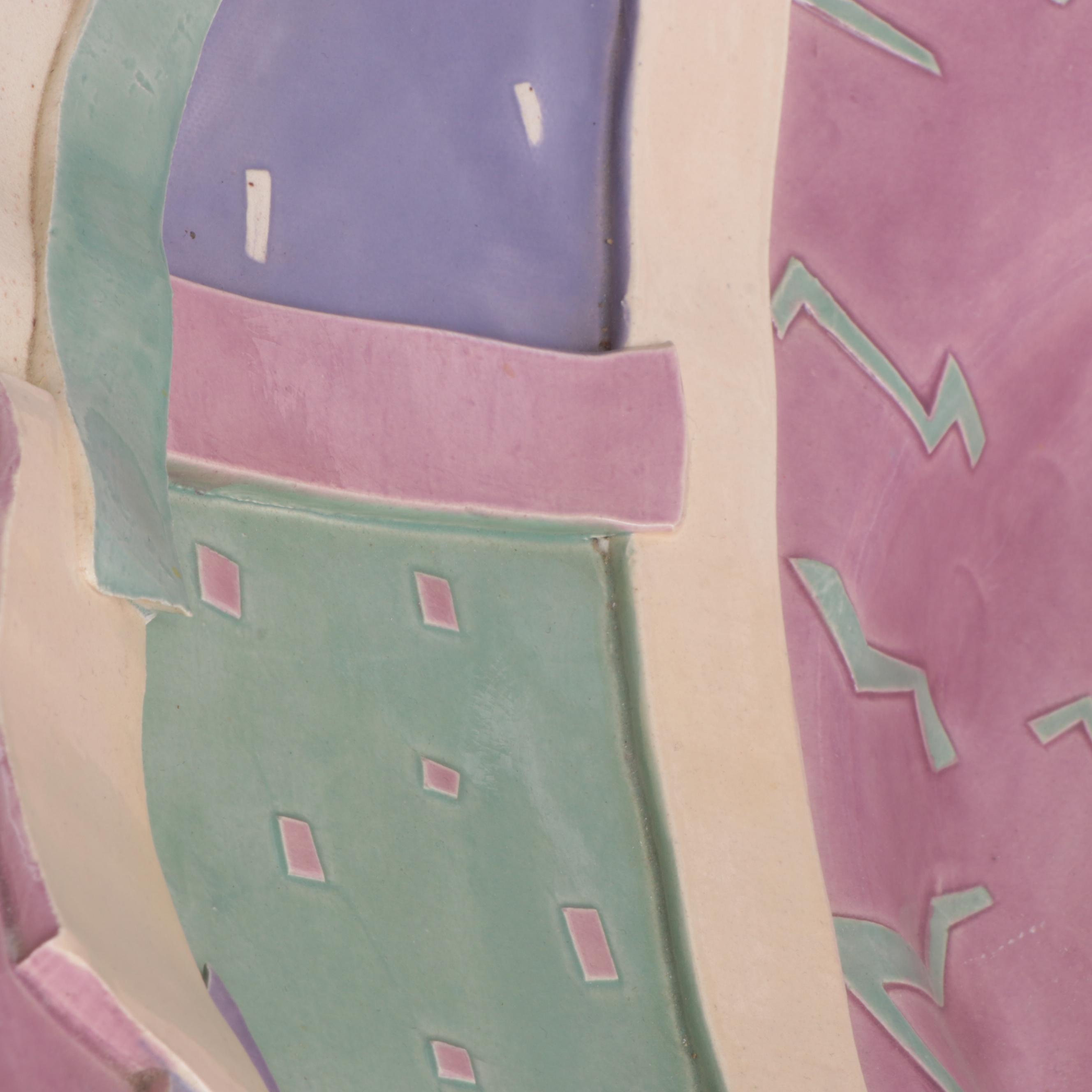 Barbara Demery Abstract Art Pottery Bowl, 1989