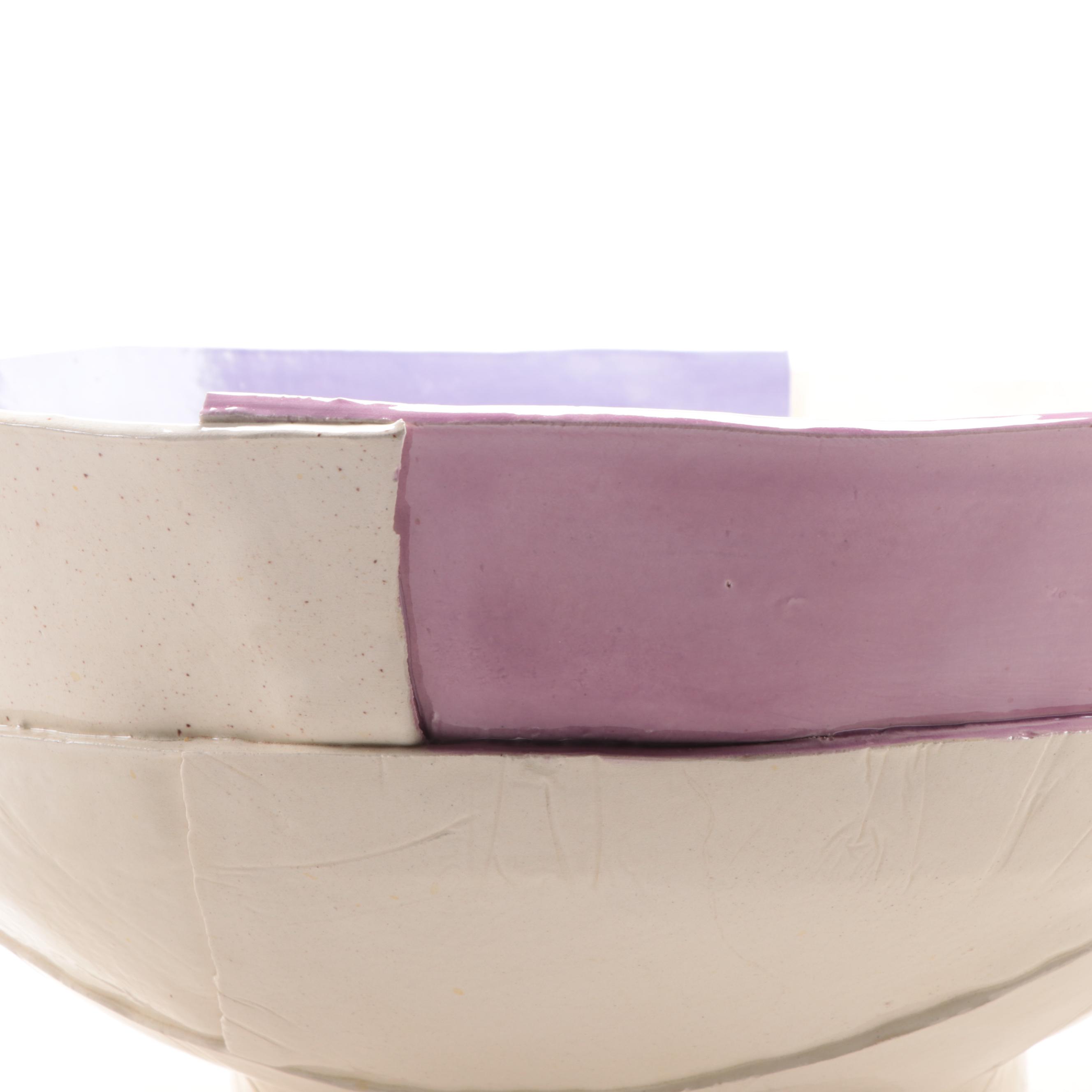 Barbara Demery Abstract Art Pottery Bowl, 1989