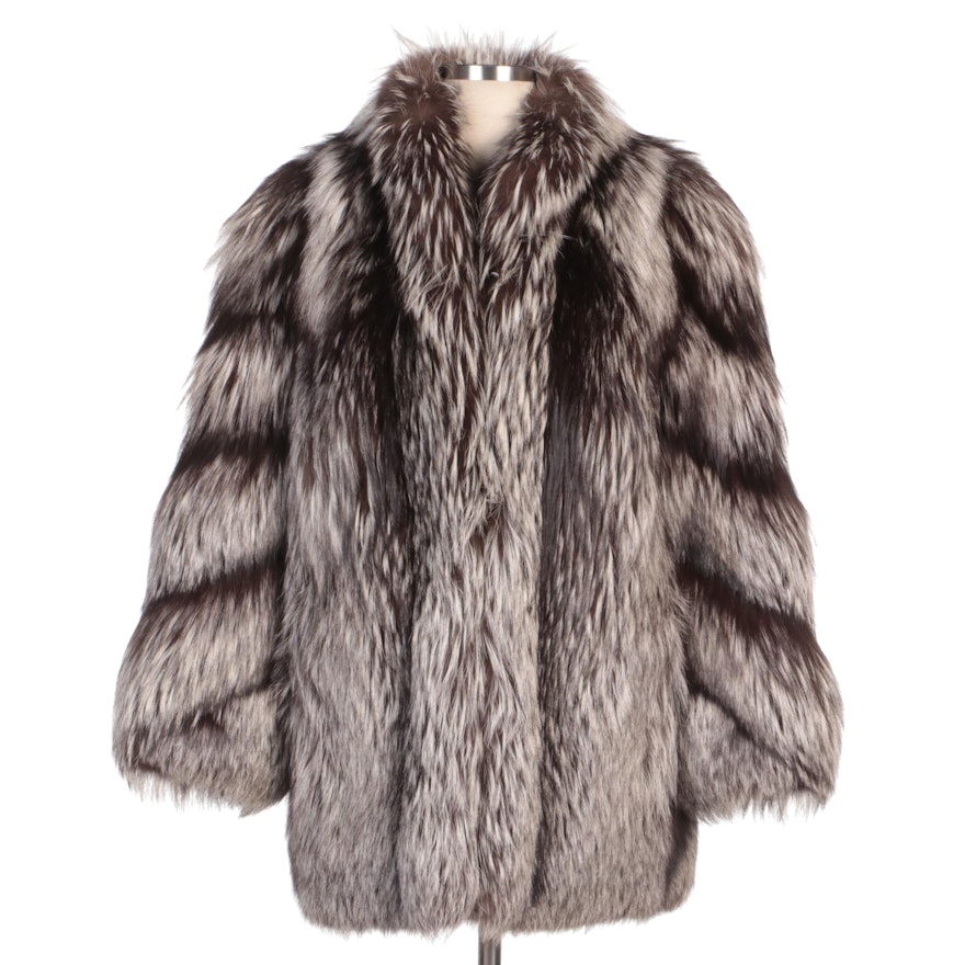 Silver Fox Fur Coat from Svend Furs