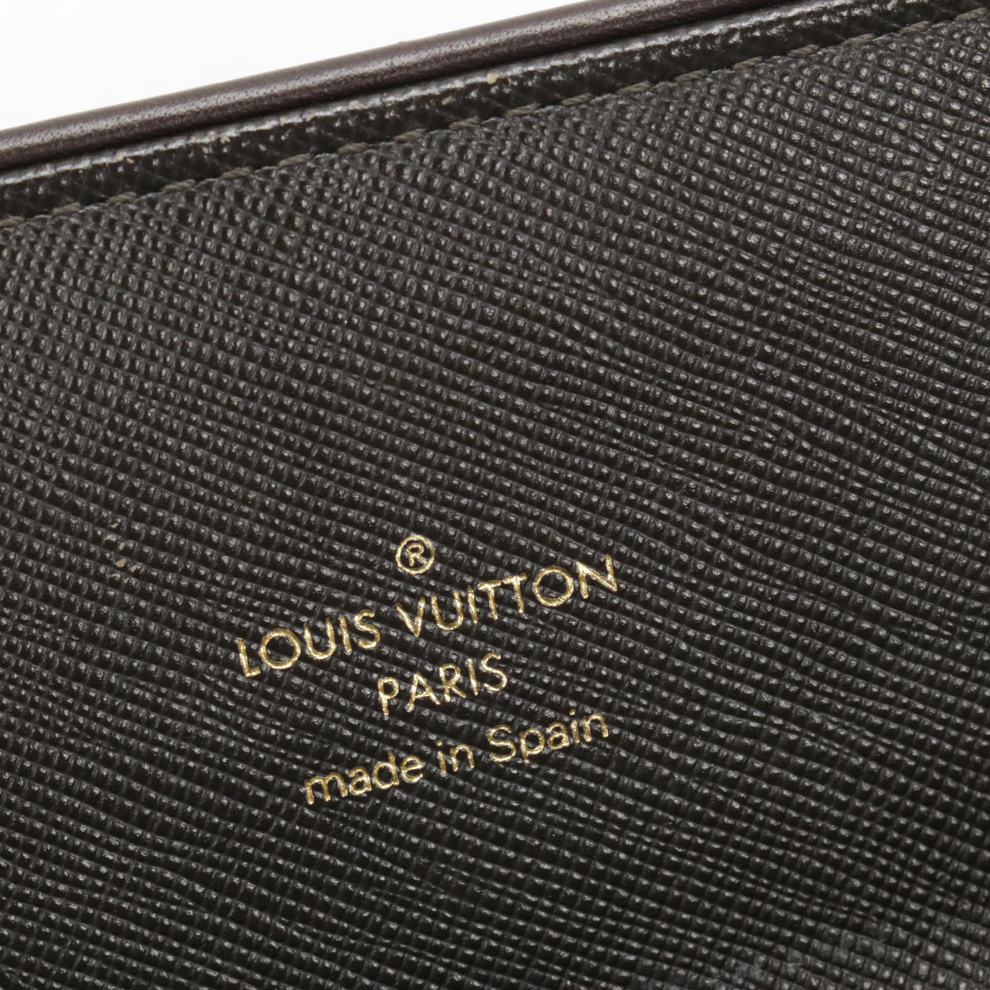 Louis Vuitton Porte-Tresor International in Green Mini Lin Canvas