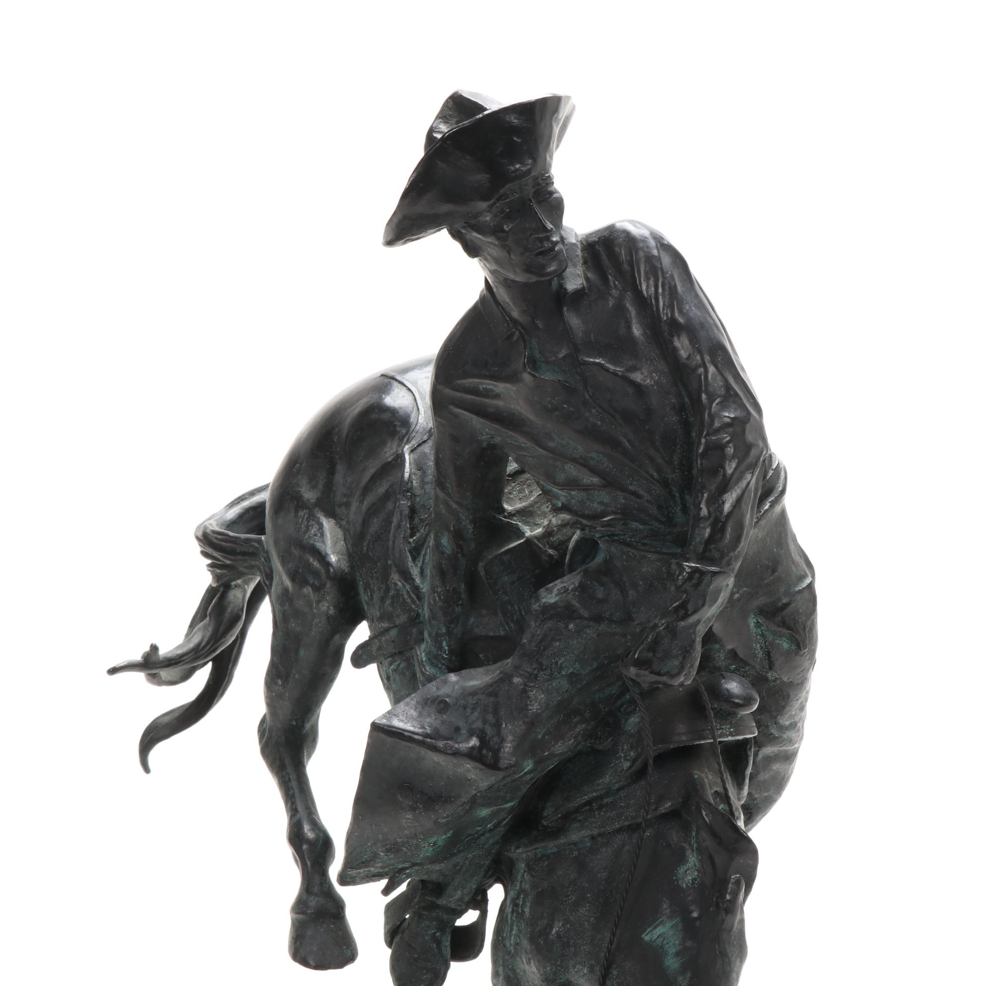 Cecil Golding Bronze Sculpture after Frederic Remington "The Outlaw," circa 1979