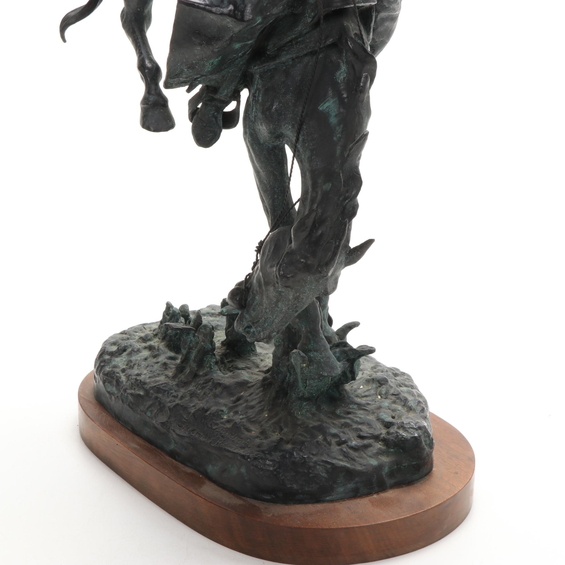 Cecil Golding Bronze Sculpture after Frederic Remington "The Outlaw," circa 1979