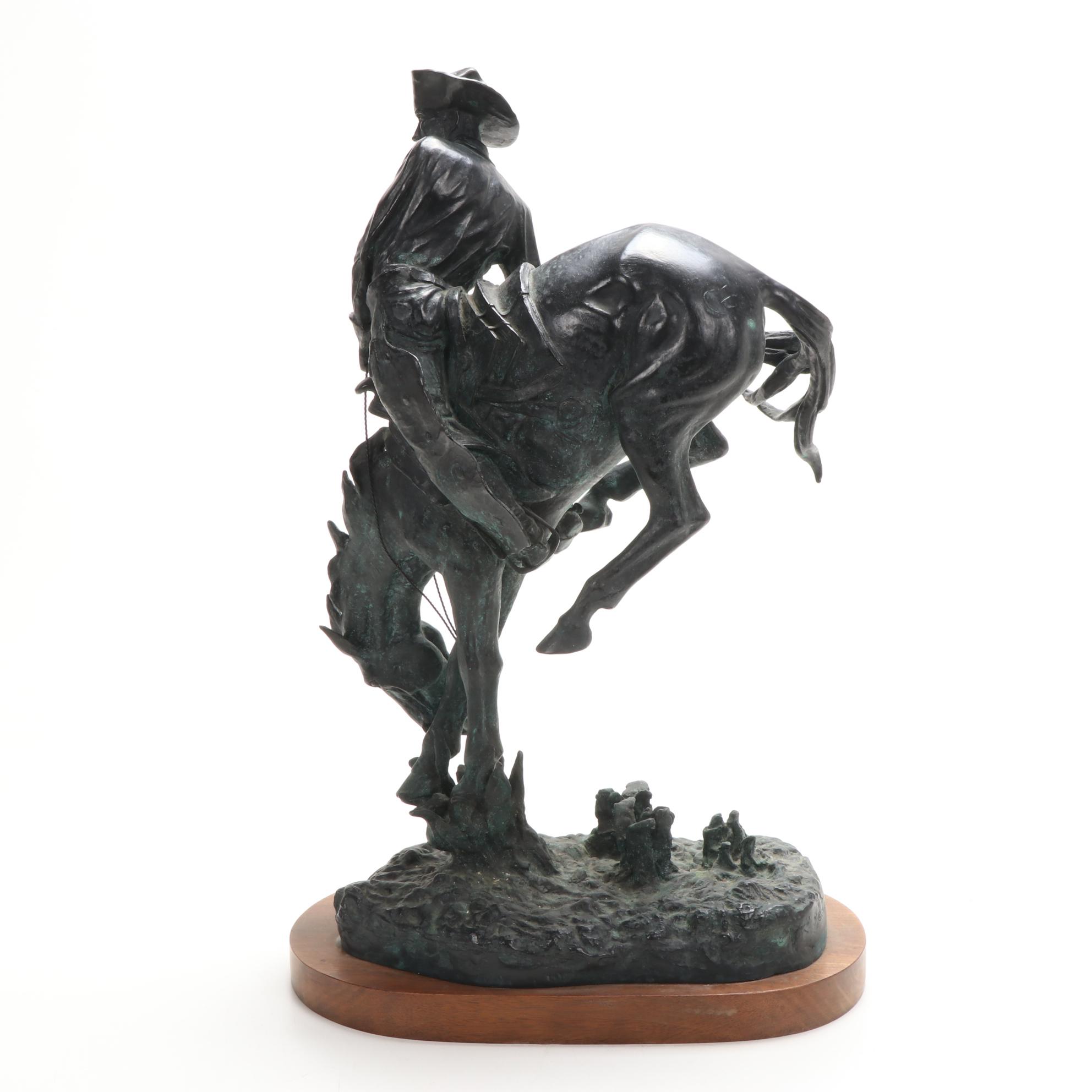 Cecil Golding Bronze Sculpture after Frederic Remington "The Outlaw," circa 1979
