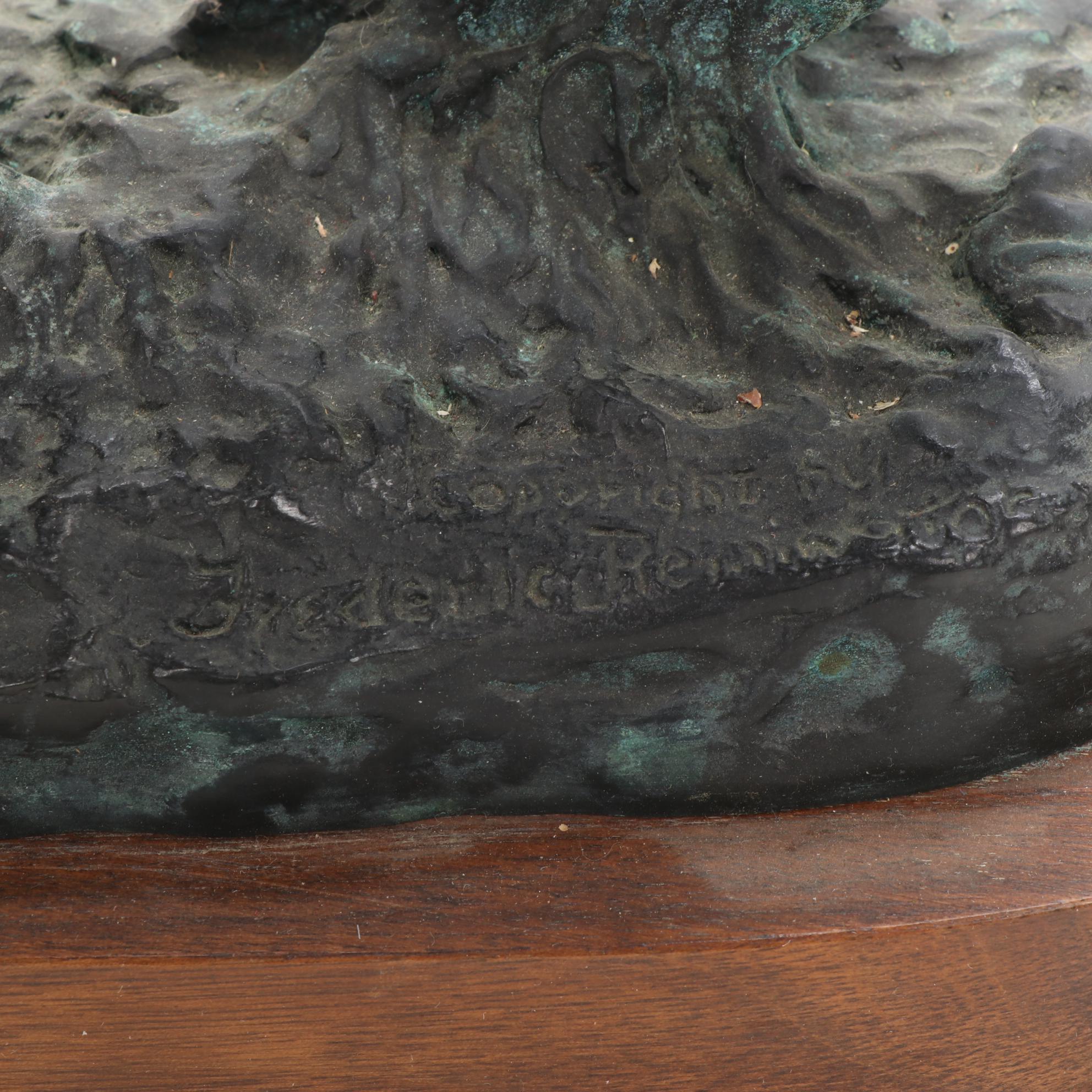 Cecil Golding Bronze Sculpture after Frederic Remington "The Outlaw," circa 1979