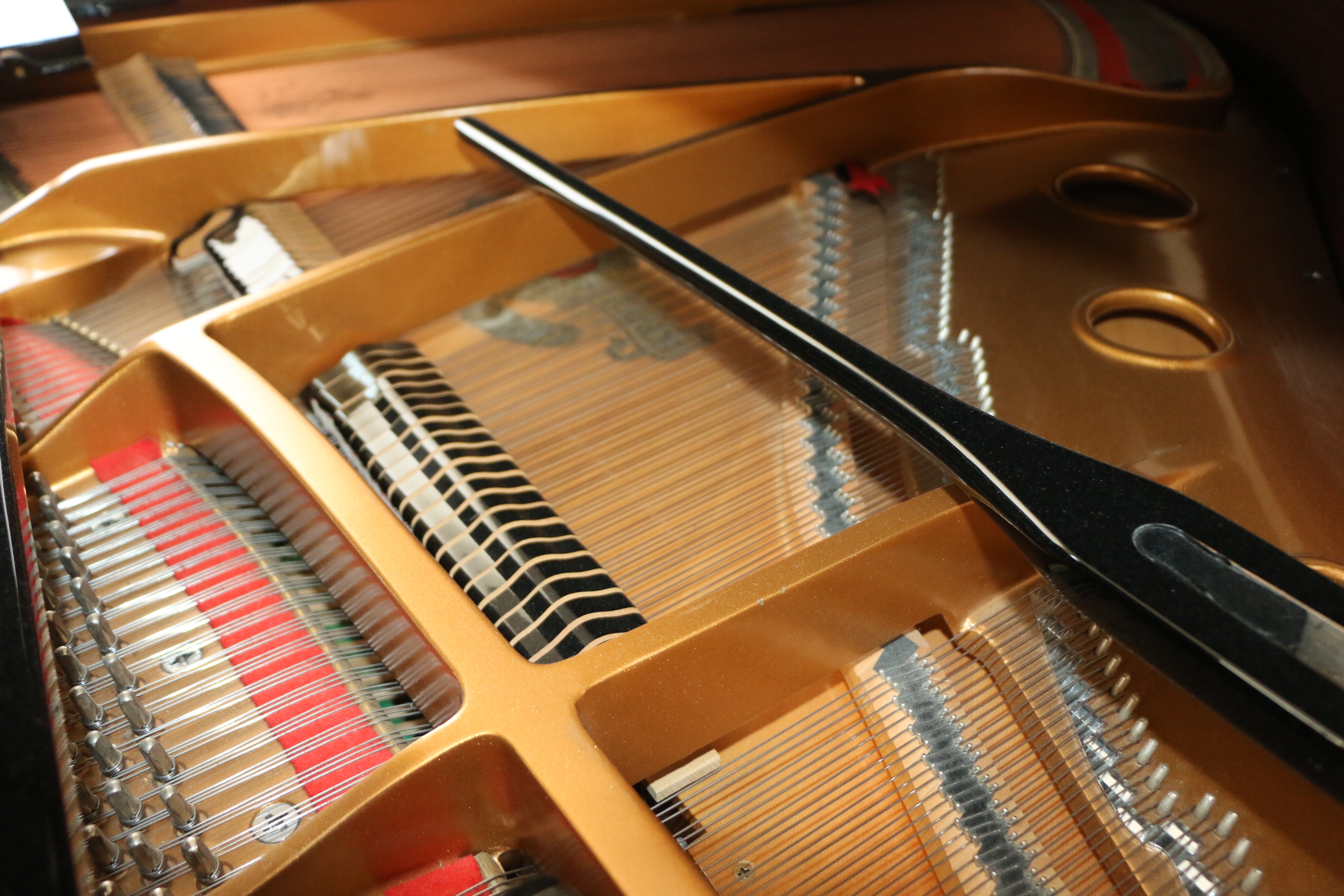 Samick Gloss Black Baby Grand Piano with Piano Bench, Late 20th Century