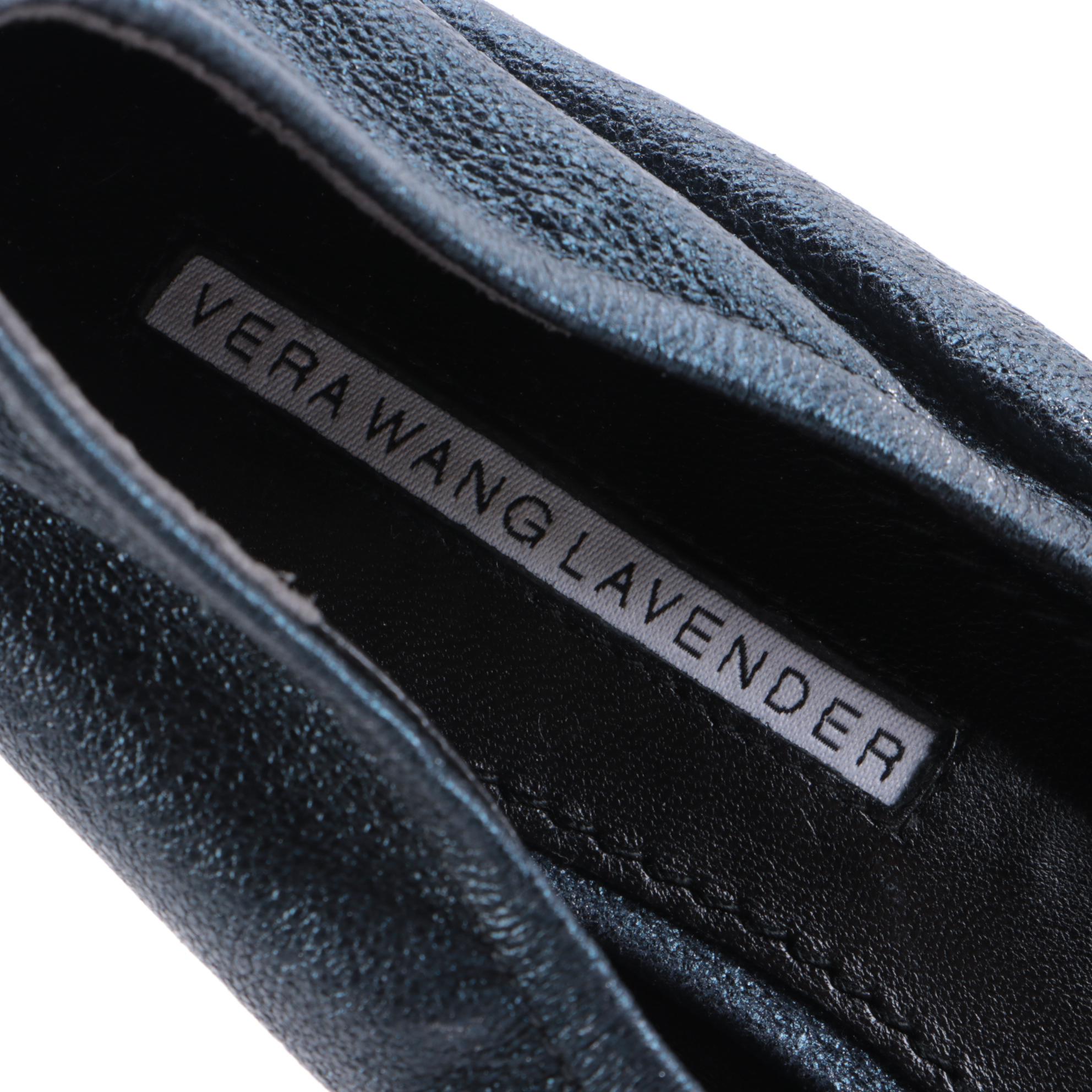 Vera Wang Lavender and Tory Burch Metallic Leather Ballet Flats