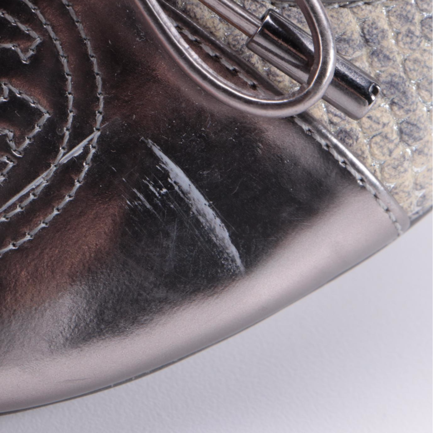 Vera Wang Lavender and Tory Burch Metallic Leather Ballet Flats