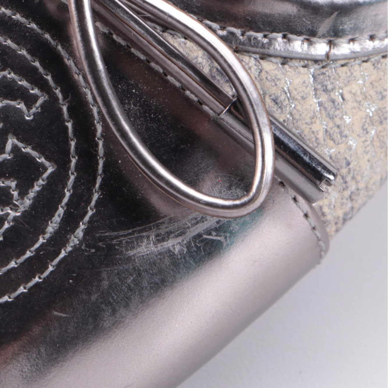 Vera Wang Lavender and Tory Burch Metallic Leather Ballet Flats