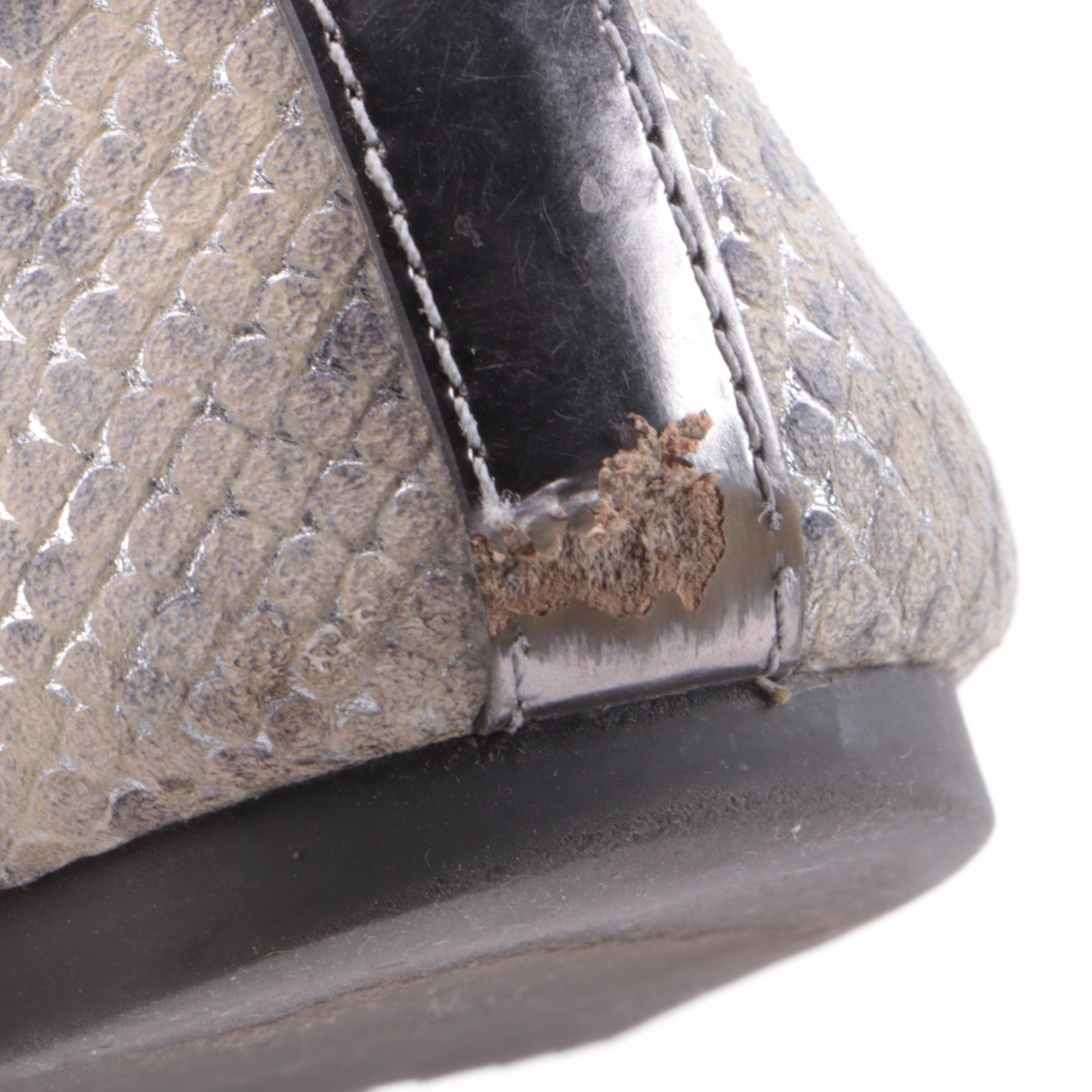 Vera Wang Lavender and Tory Burch Metallic Leather Ballet Flats