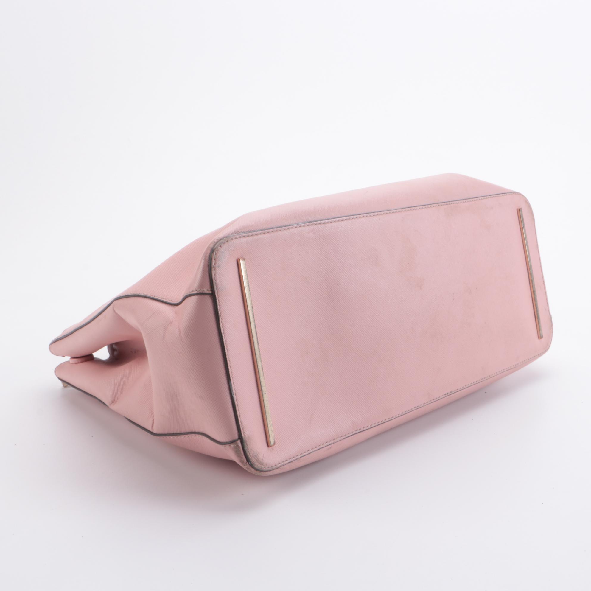 Tory Burch Pink and MICHAEL Michael Kors Burgundy Saffiano Leather Two-Way Bags