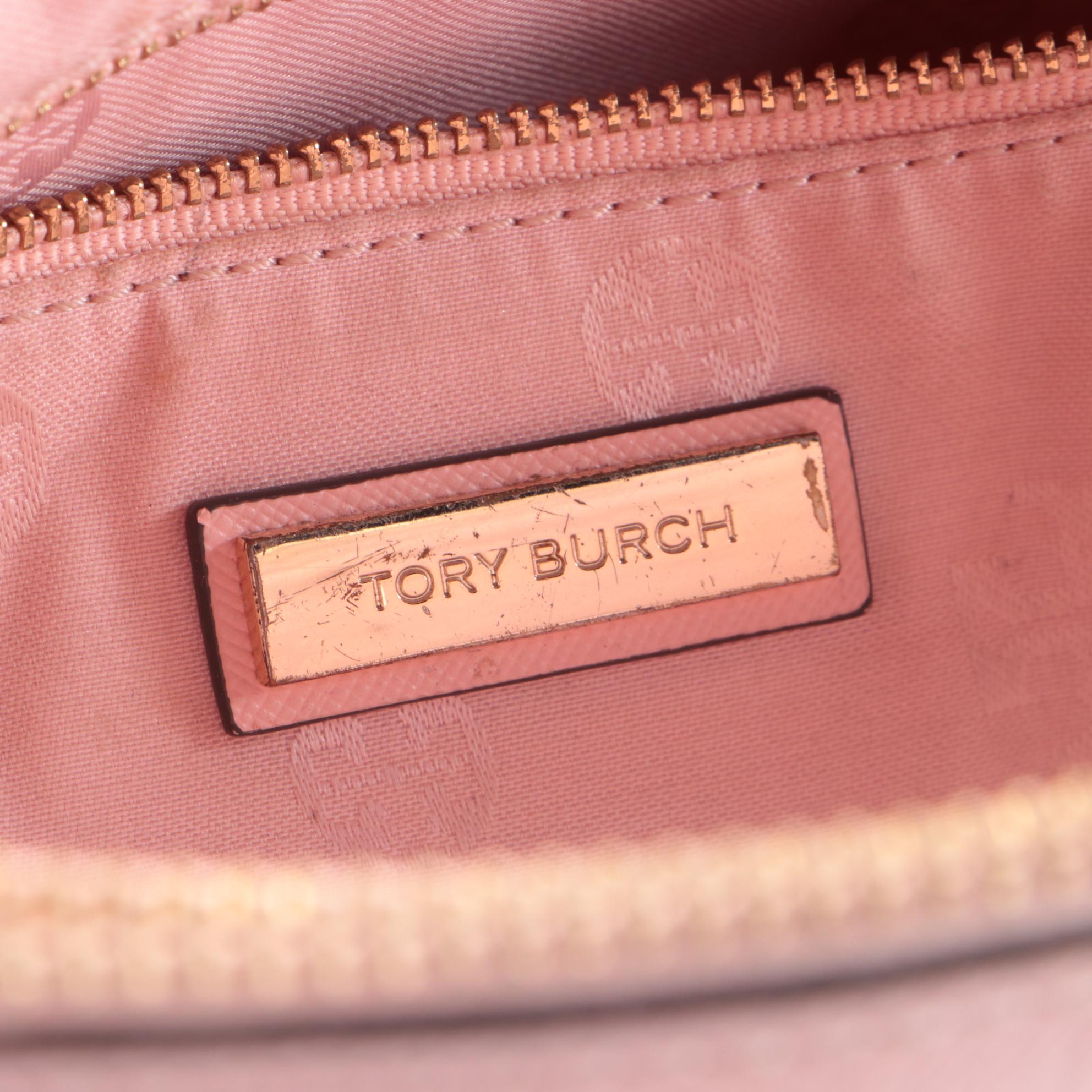 Tory Burch Pink and MICHAEL Michael Kors Burgundy Saffiano Leather Two-Way Bags