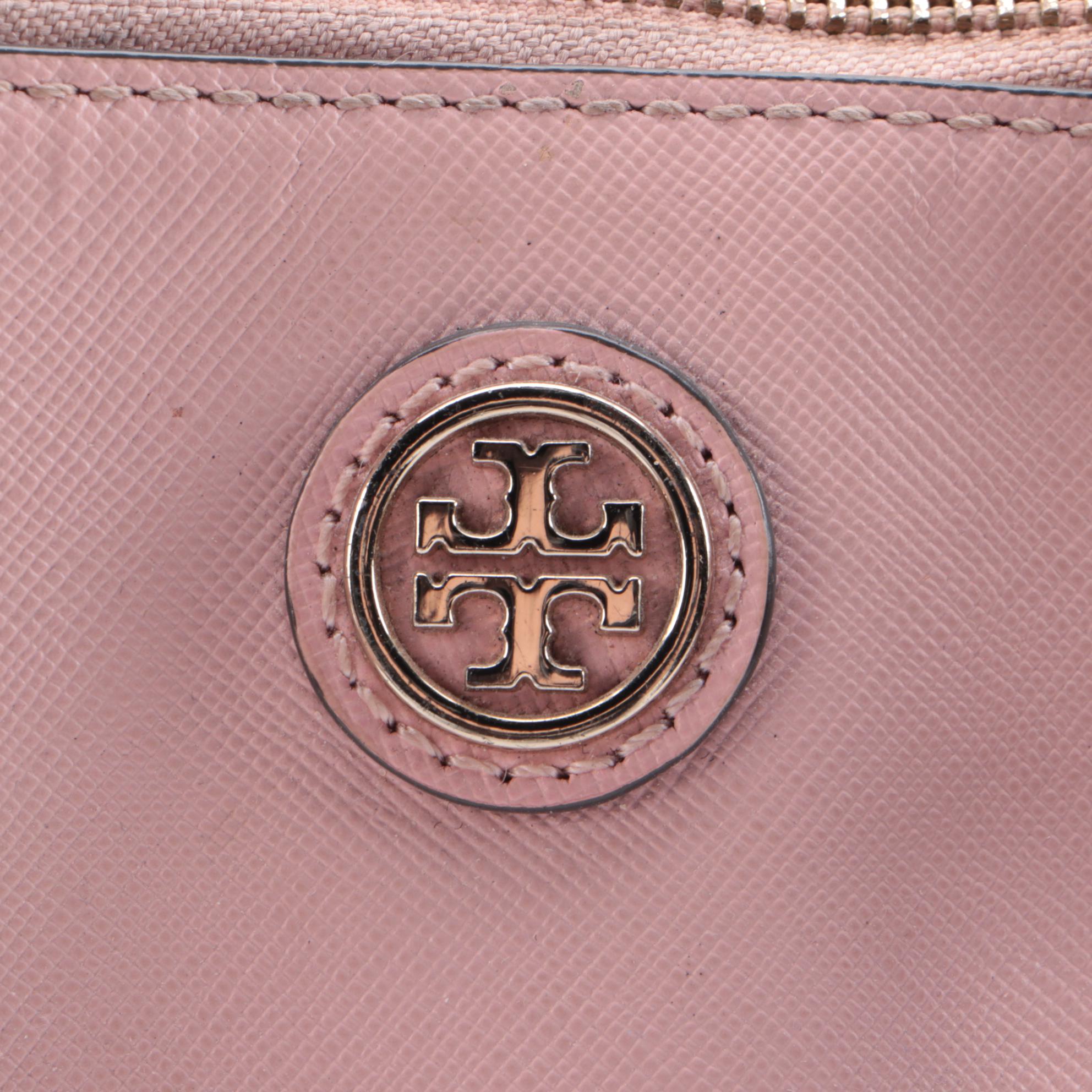 Tory Burch Pink and MICHAEL Michael Kors Burgundy Saffiano Leather Two-Way Bags