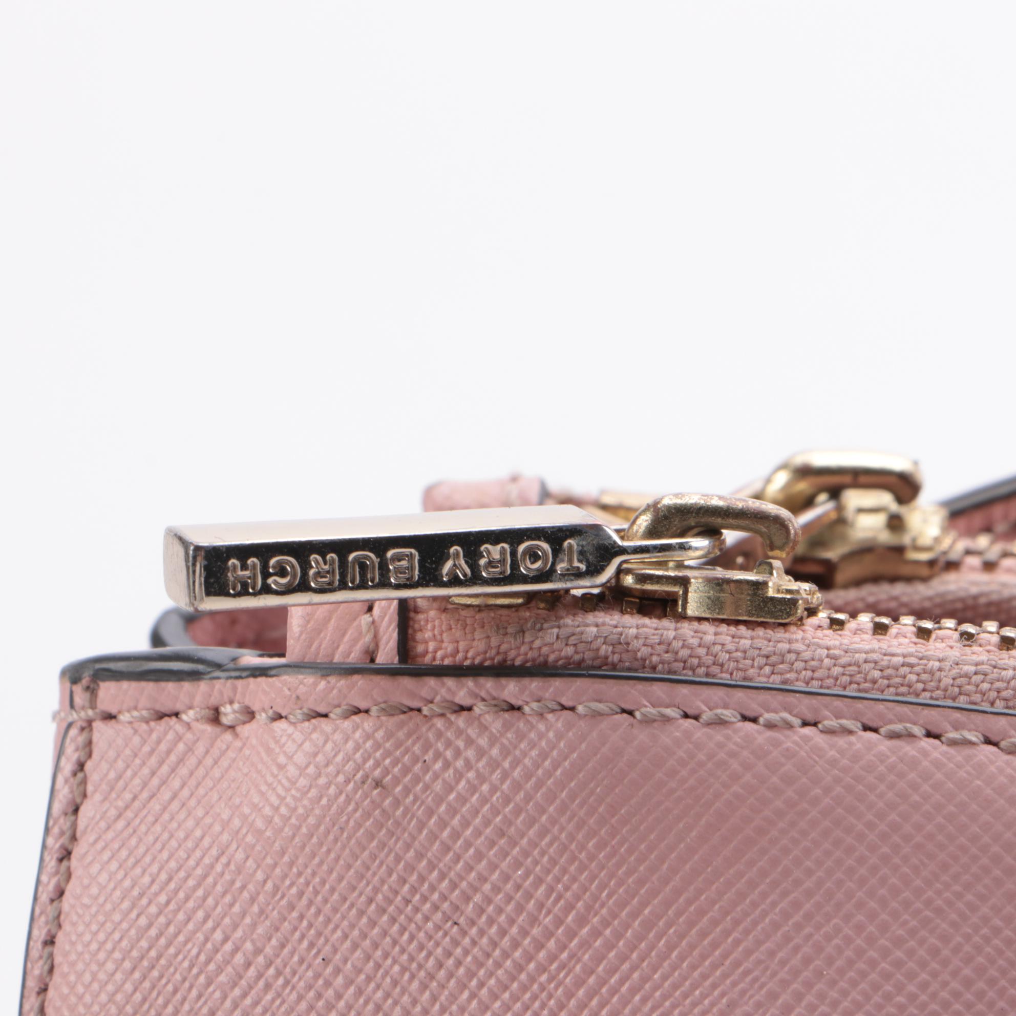 Tory Burch Pink and MICHAEL Michael Kors Burgundy Saffiano Leather Two-Way Bags