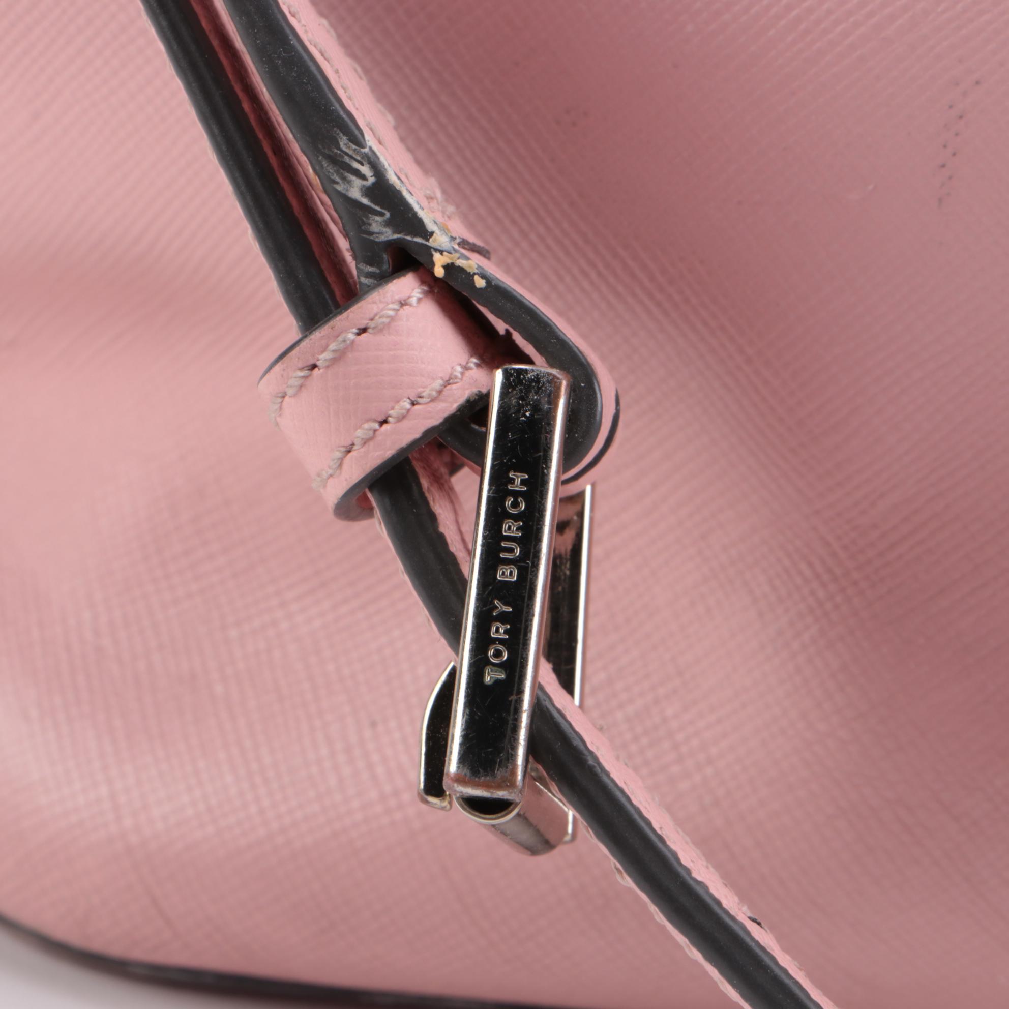 Tory Burch Pink and MICHAEL Michael Kors Burgundy Saffiano Leather Two-Way Bags