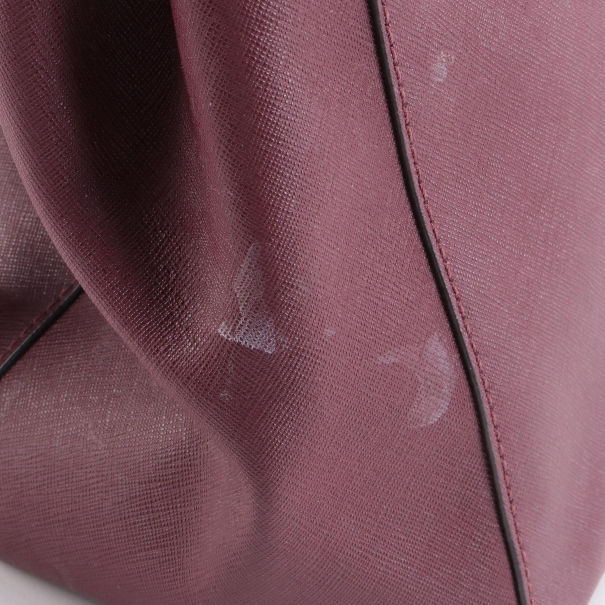 Tory Burch Pink and MICHAEL Michael Kors Burgundy Saffiano Leather Two-Way Bags