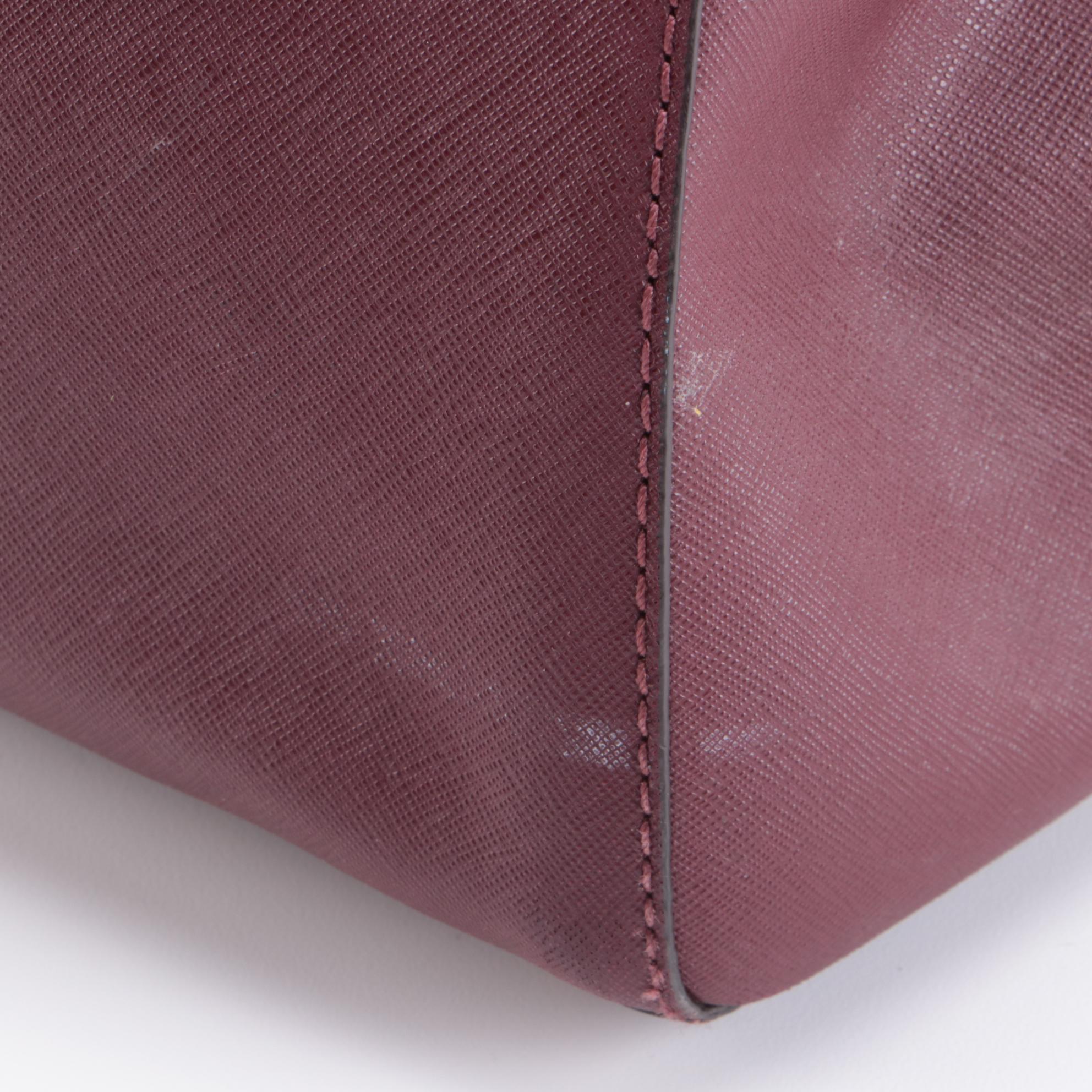 Tory Burch Pink and MICHAEL Michael Kors Burgundy Saffiano Leather Two-Way Bags