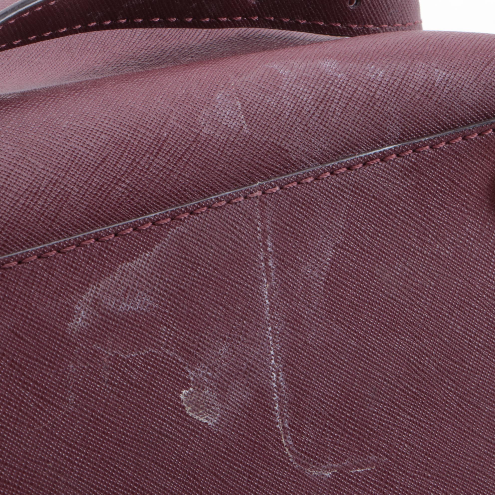 Tory Burch Pink and MICHAEL Michael Kors Burgundy Saffiano Leather Two-Way Bags