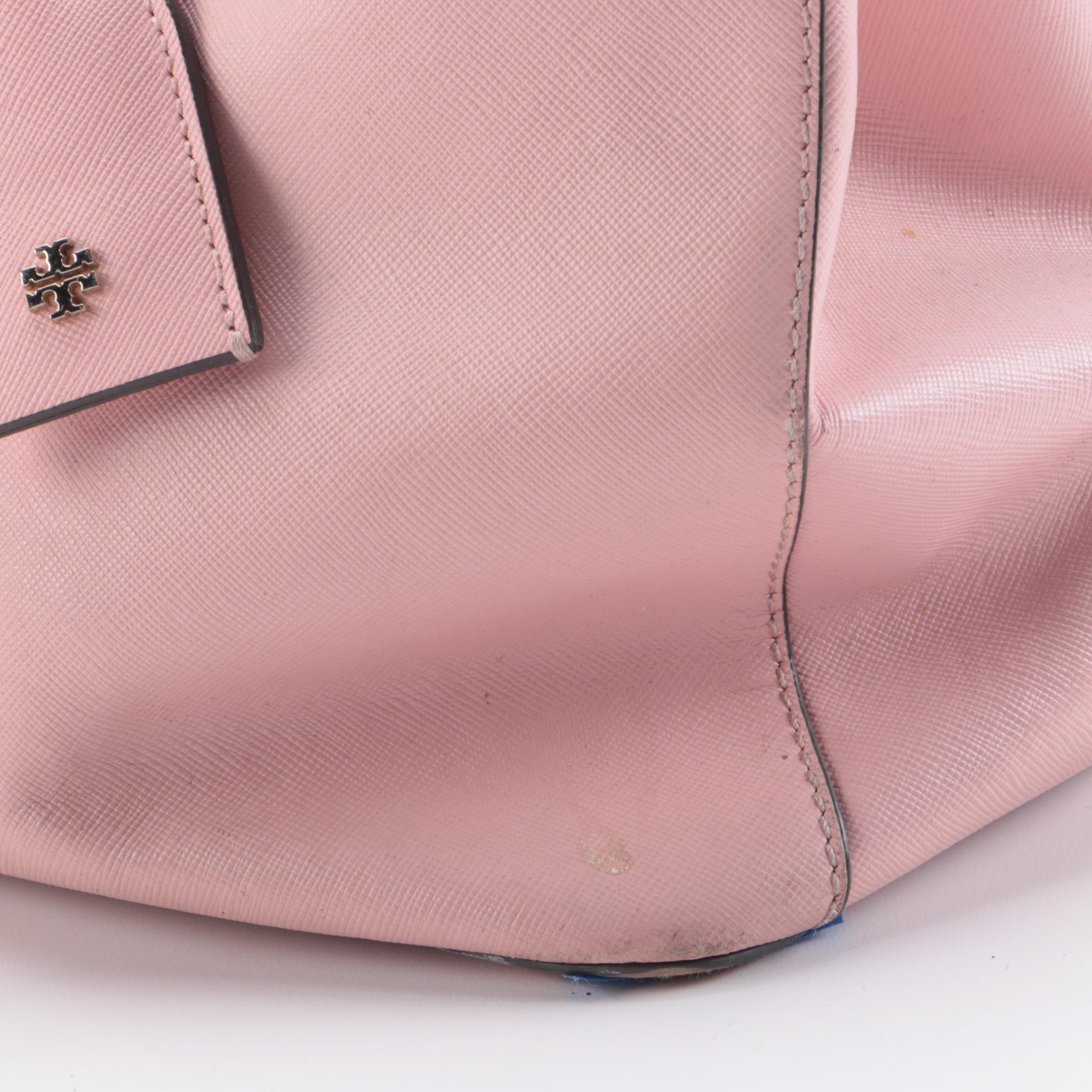 Tory Burch Pink and MICHAEL Michael Kors Burgundy Saffiano Leather Two-Way Bags