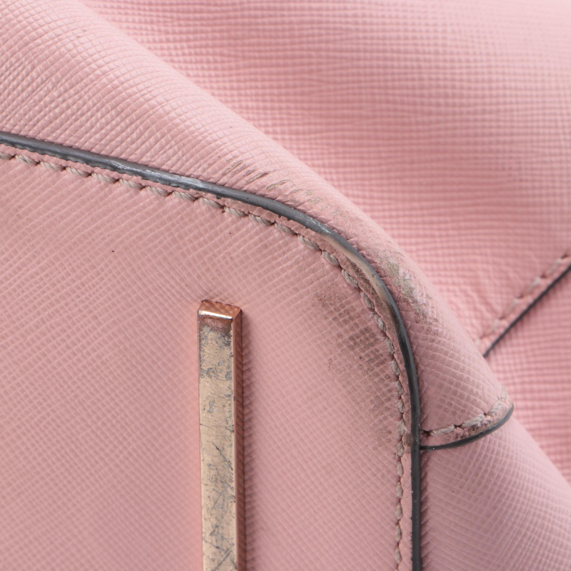 Tory Burch Pink and MICHAEL Michael Kors Burgundy Saffiano Leather Two-Way Bags