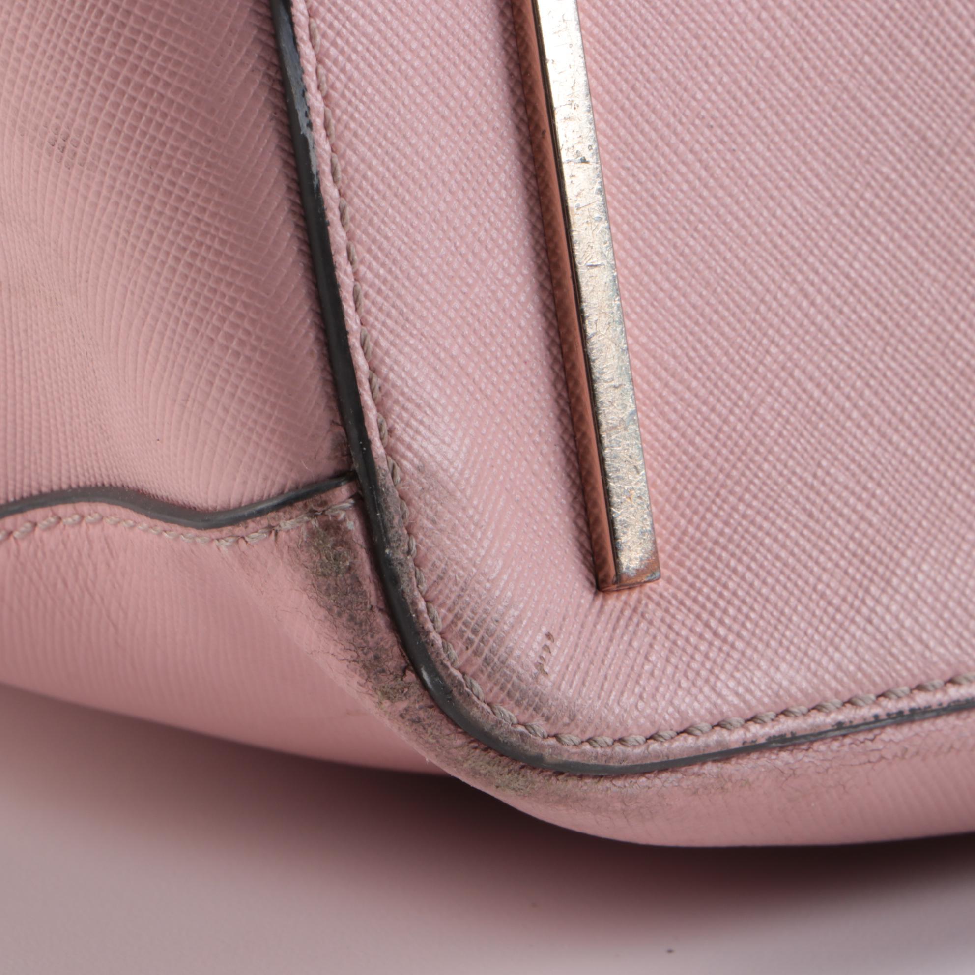 Tory Burch Pink and MICHAEL Michael Kors Burgundy Saffiano Leather Two-Way Bags