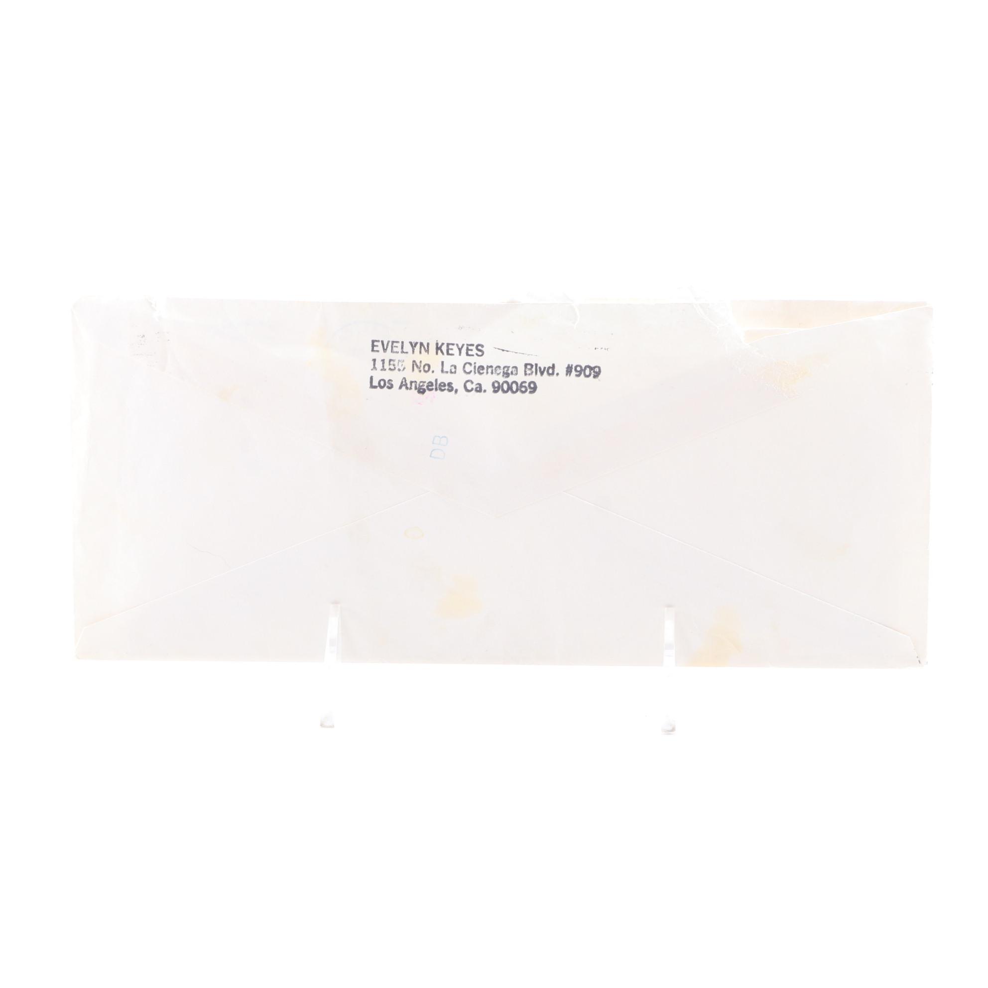 Actress Evelyn Keyes Typed and Signed Letter to Samuel Marx, 1985