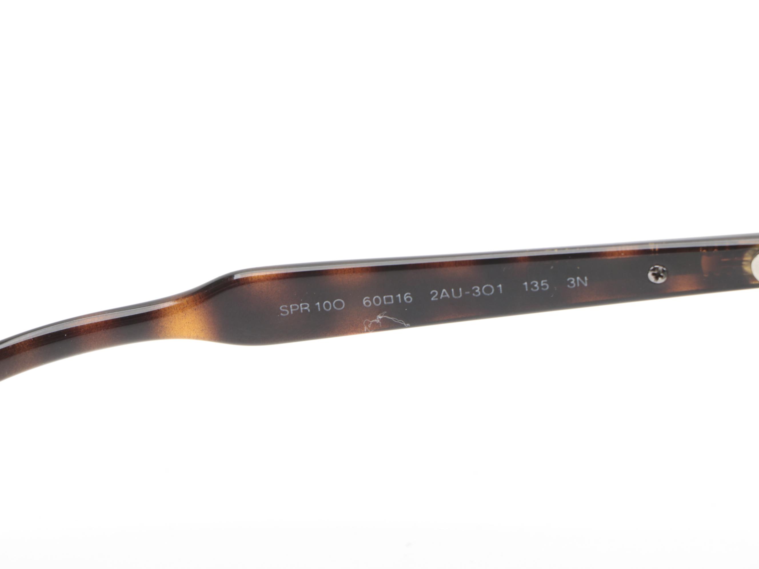 Men's Prada Tortoise Linea Rossa Sunglasses and Box