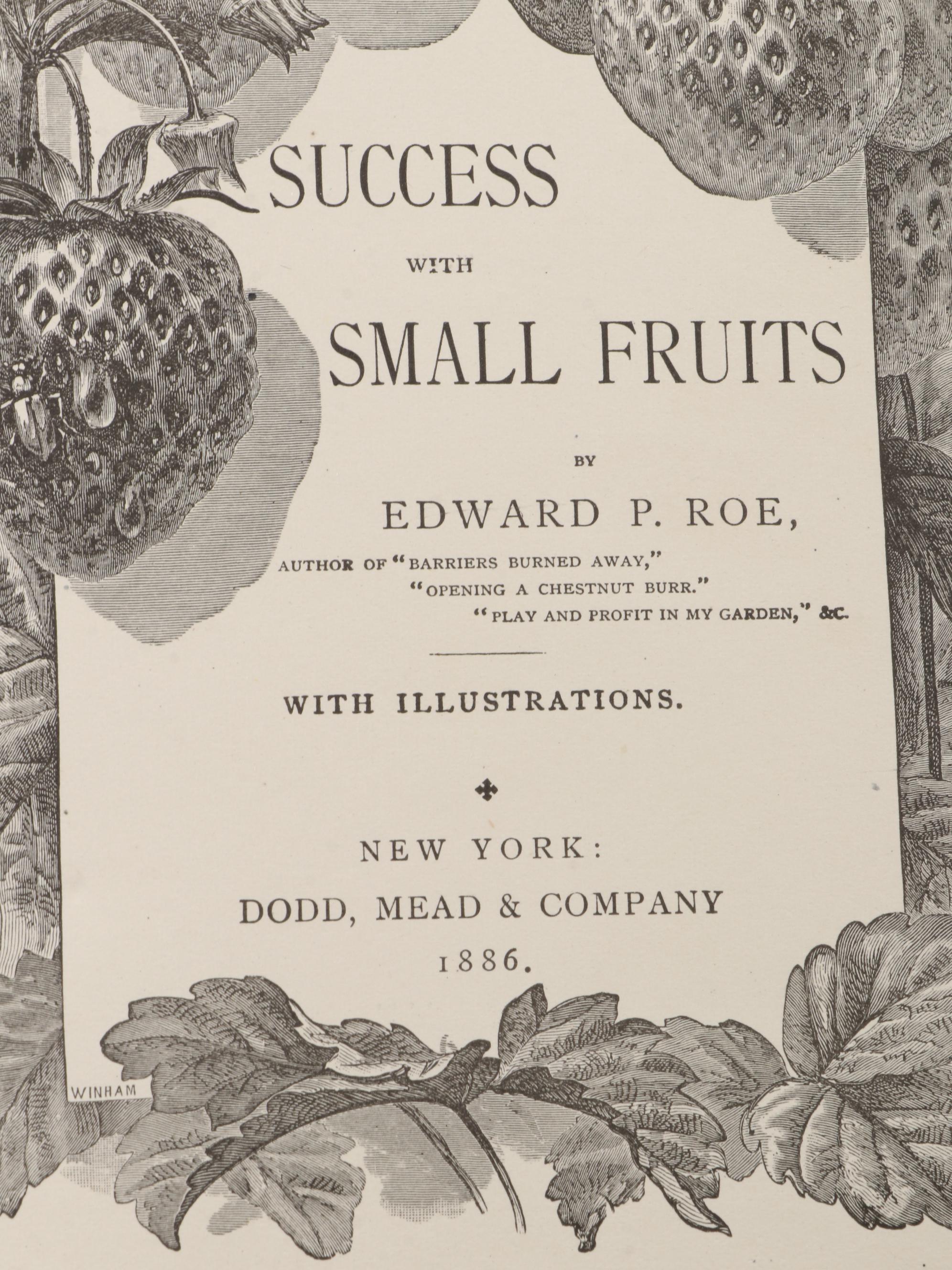 "Fruit Growing for Amateurs" by H. H. Thomas and More Cultivation Books