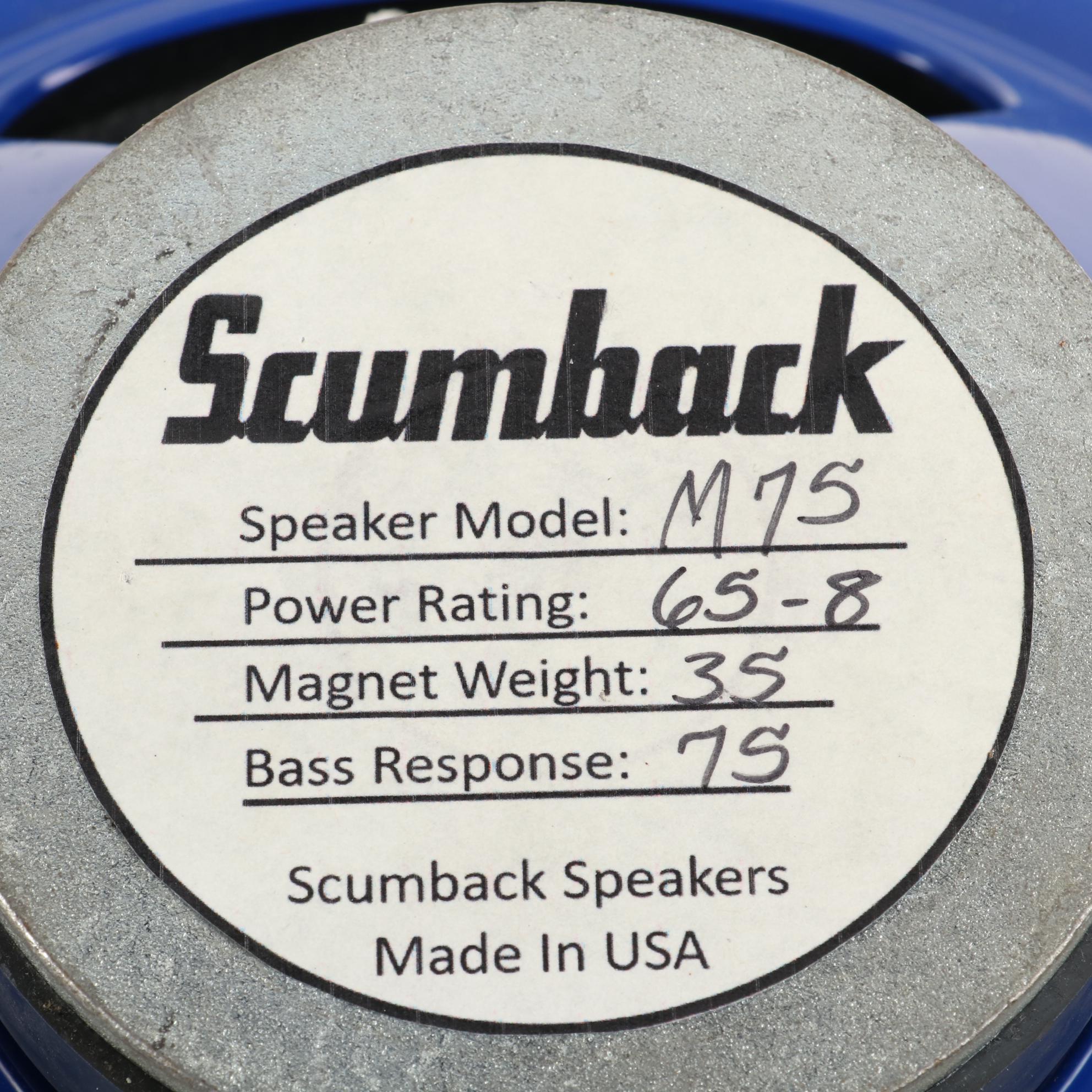 Scumback M 75 Series Blueback Speaker