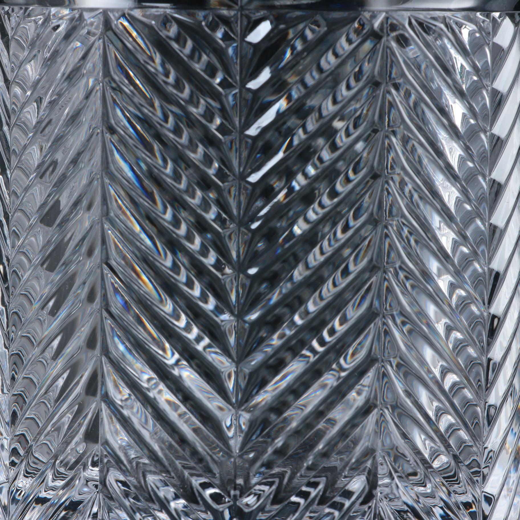 Ralph Lauren "Herringbone" Crystal Old Fashioned Glasses, 1993–2002