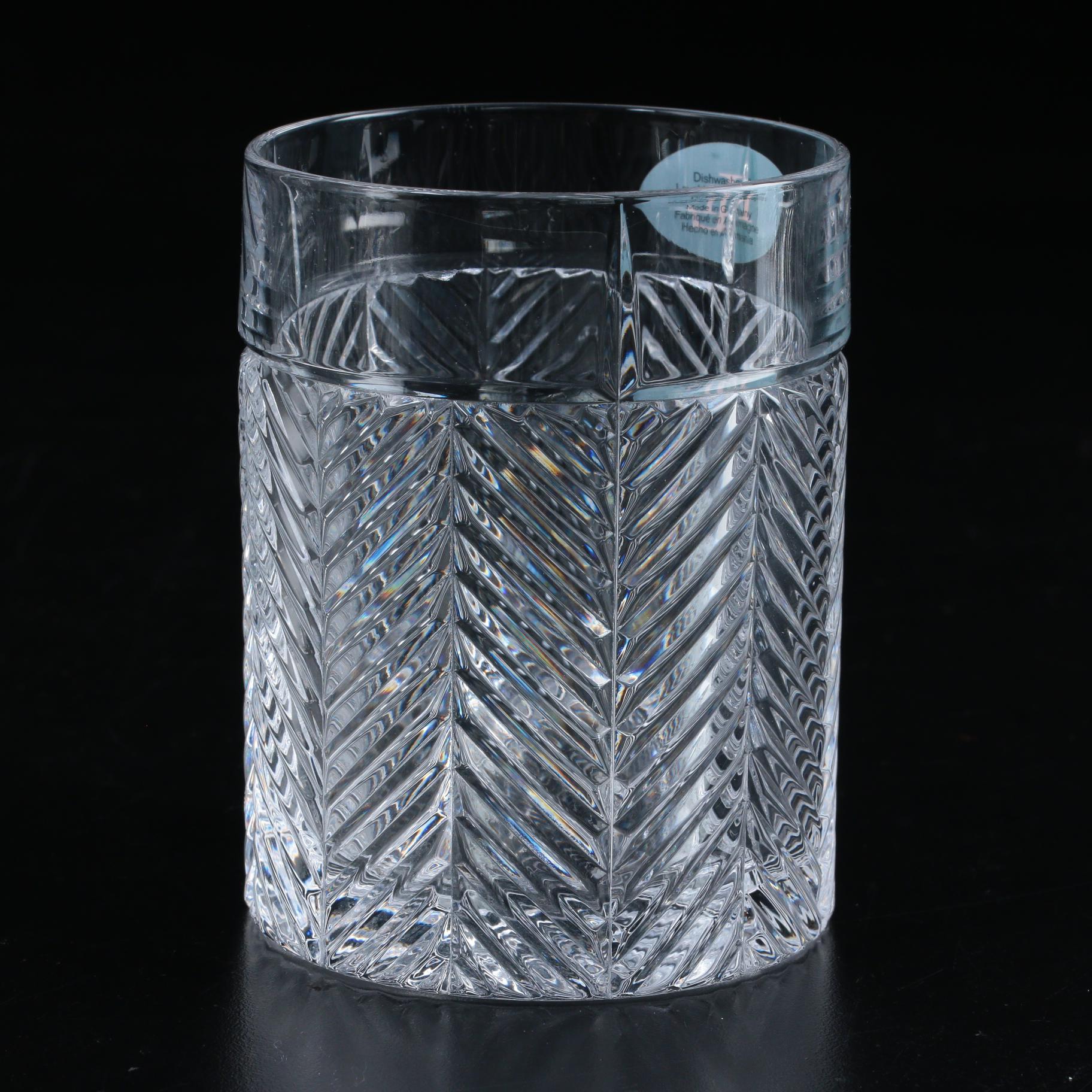 Ralph Lauren "Herringbone" Crystal Old Fashioned Glasses, 1993–2002