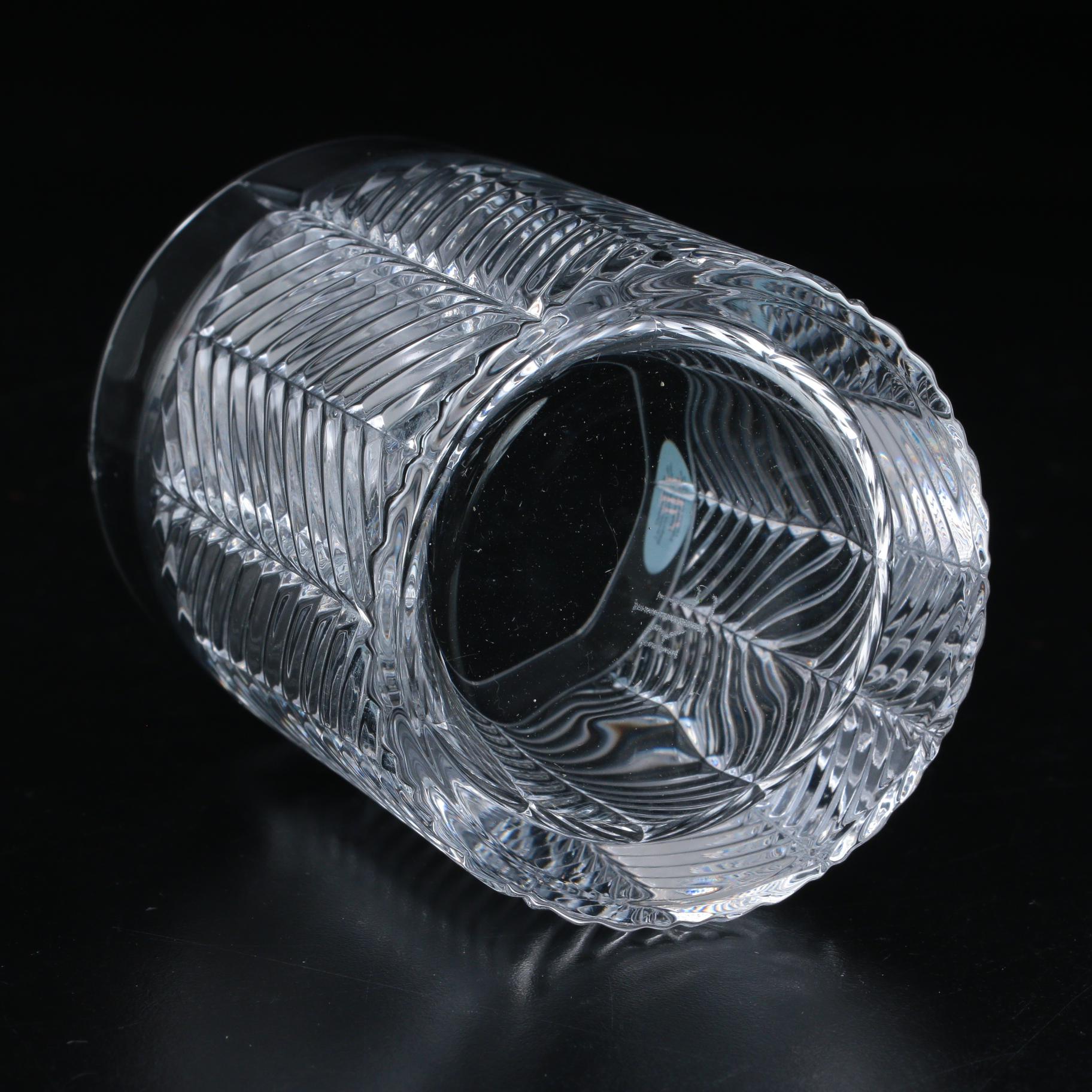 Ralph Lauren "Herringbone" Crystal Old Fashioned Glasses, 1993–2002