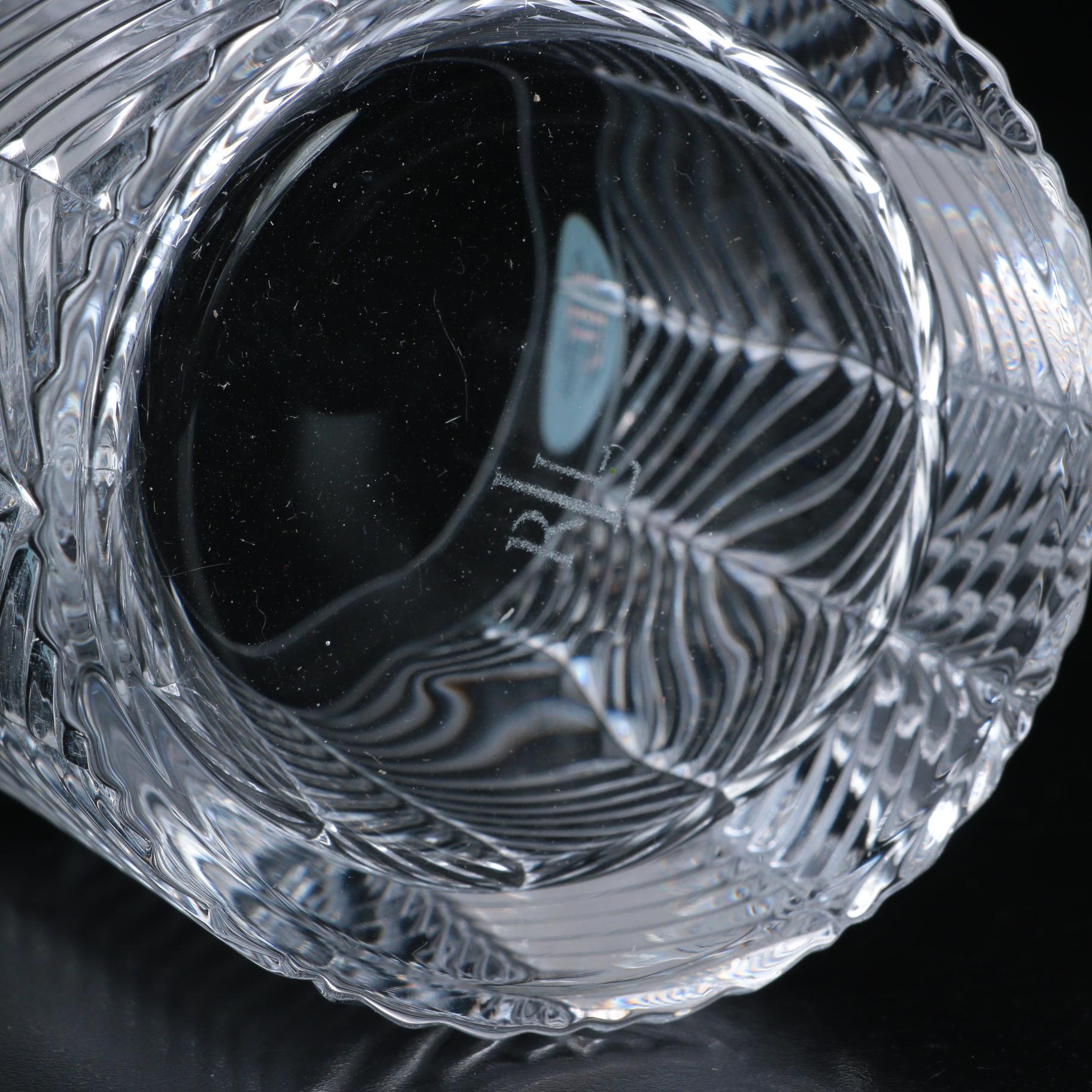 Ralph Lauren "Herringbone" Crystal Old Fashioned Glasses, 1993–2002