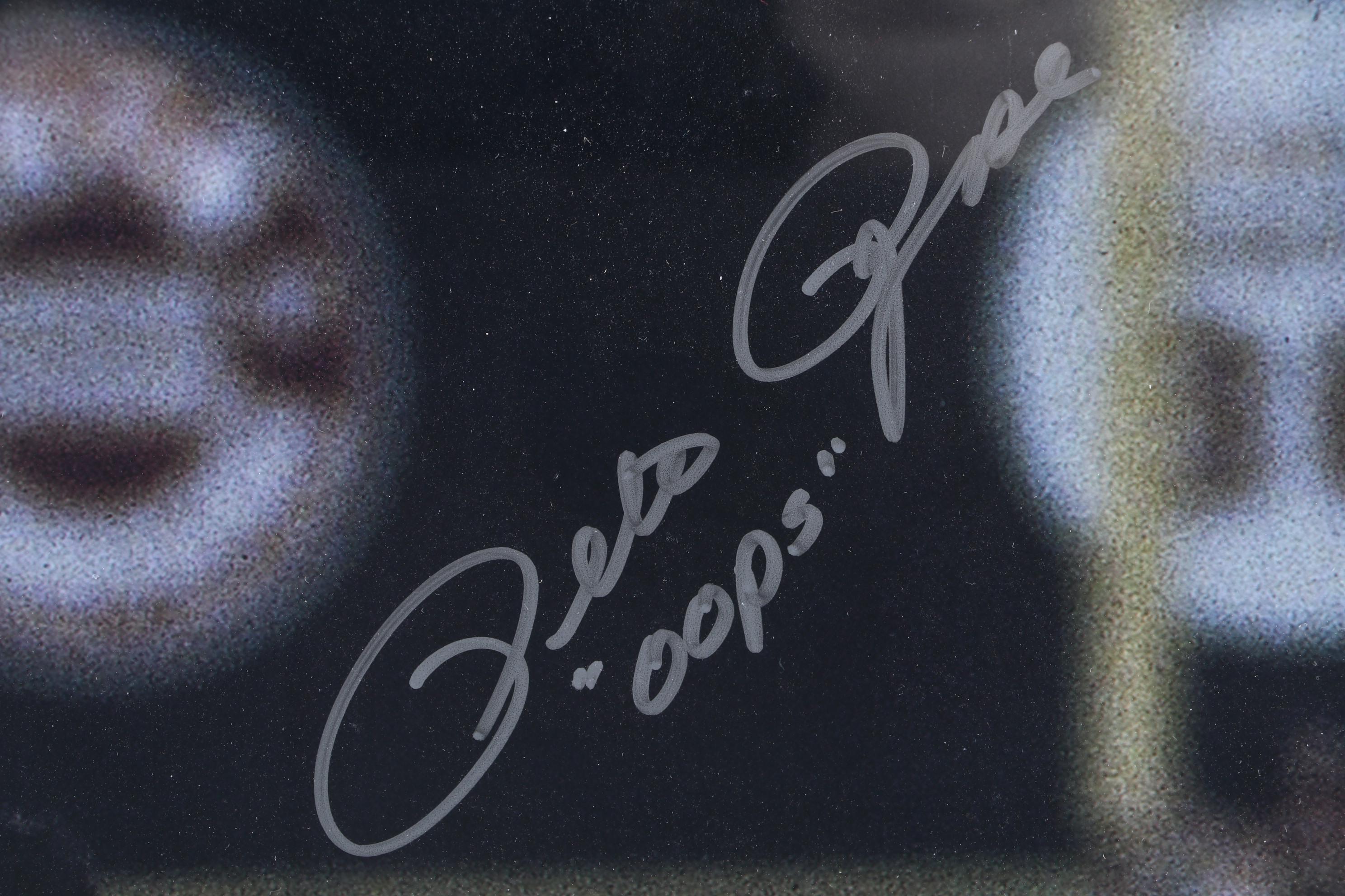 Pete Rose and Bob Boone Signed "1981 Oops" World Series Framed Photo Print, PSA