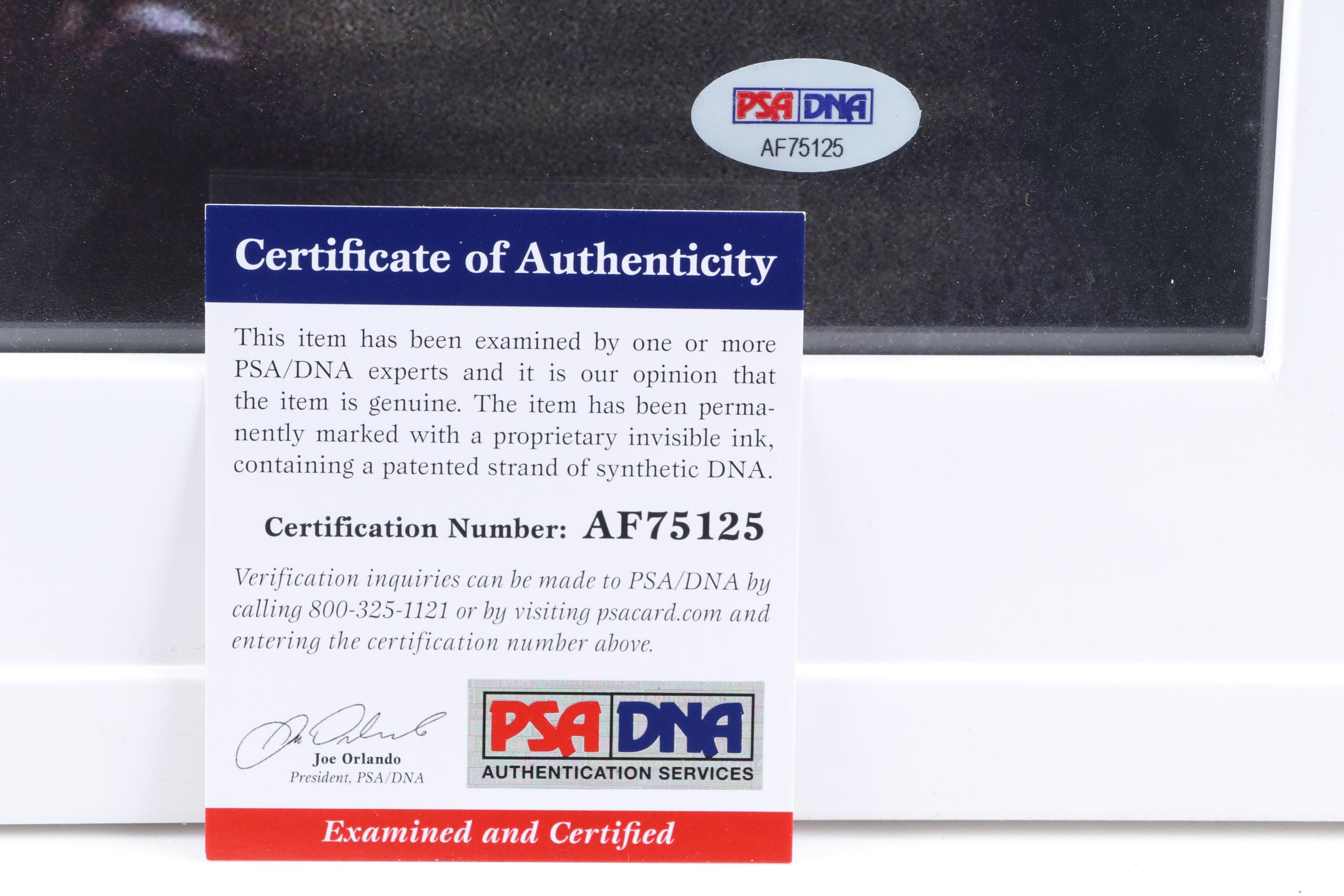 Pete Rose and Bob Boone Signed "1981 Oops" World Series Framed Photo Print, PSA