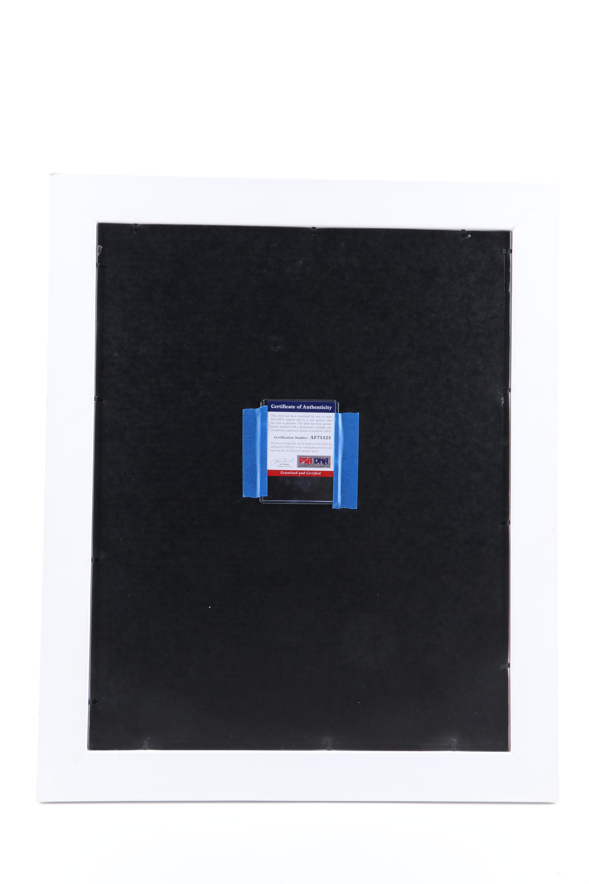 Pete Rose and Bob Boone Signed "1981 Oops" World Series Framed Photo Print, PSA