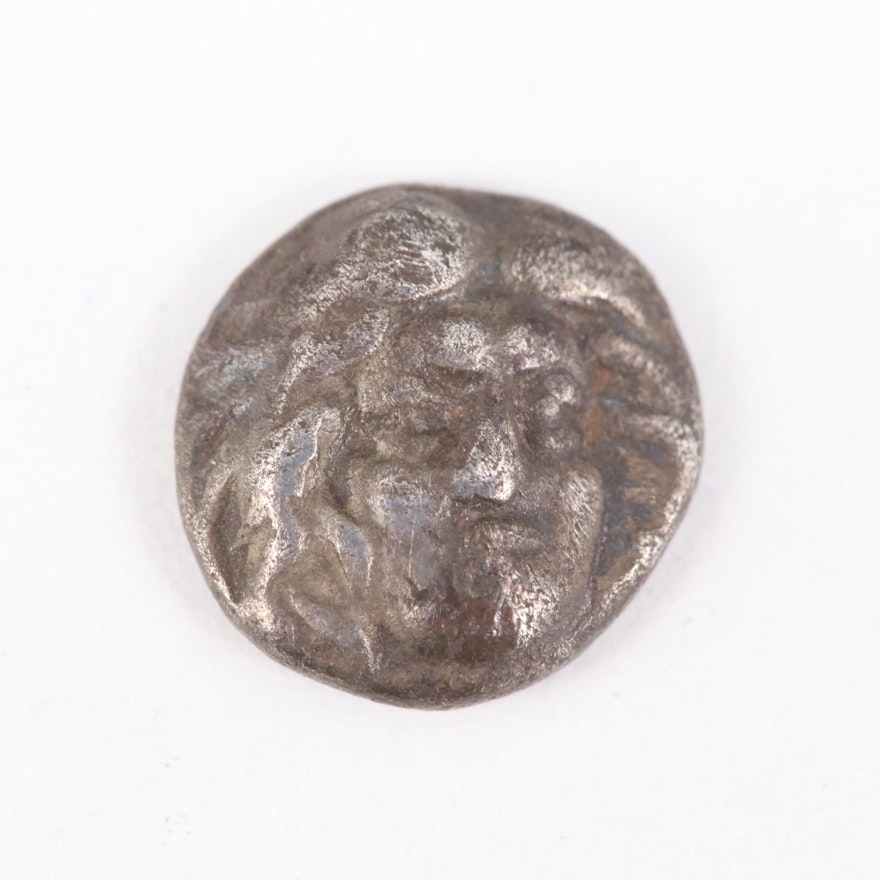 Ancient Caria, Rhodes AR Hemi-Drachm Coin, ca. 275 B.C.