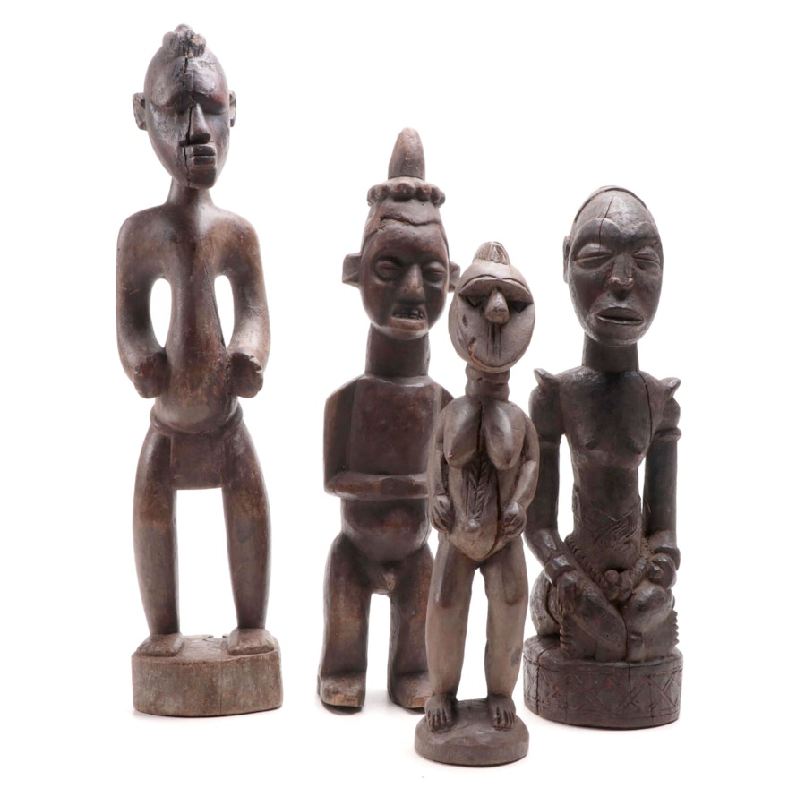 Central and Western African Carved Wood Figures Collection