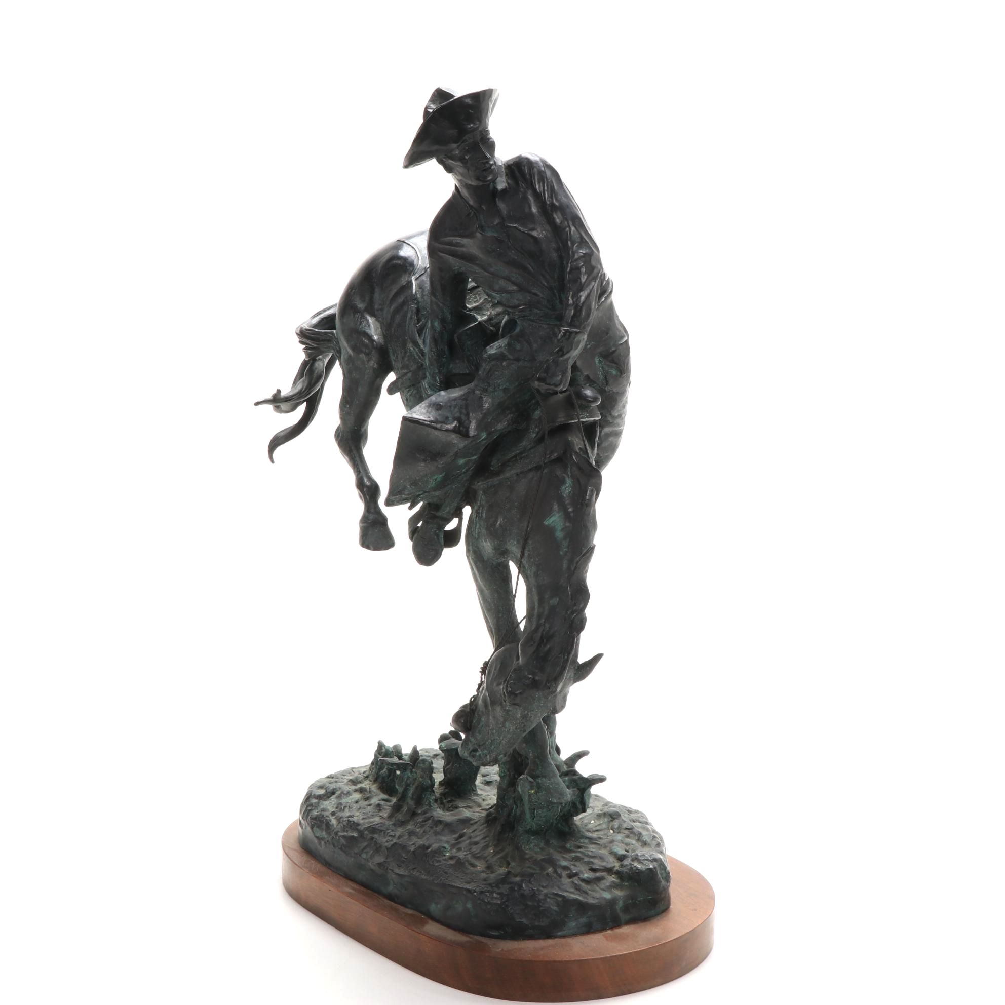 Cecil Golding Bronze Sculpture after Frederic Remington "The Outlaw," circa 1979