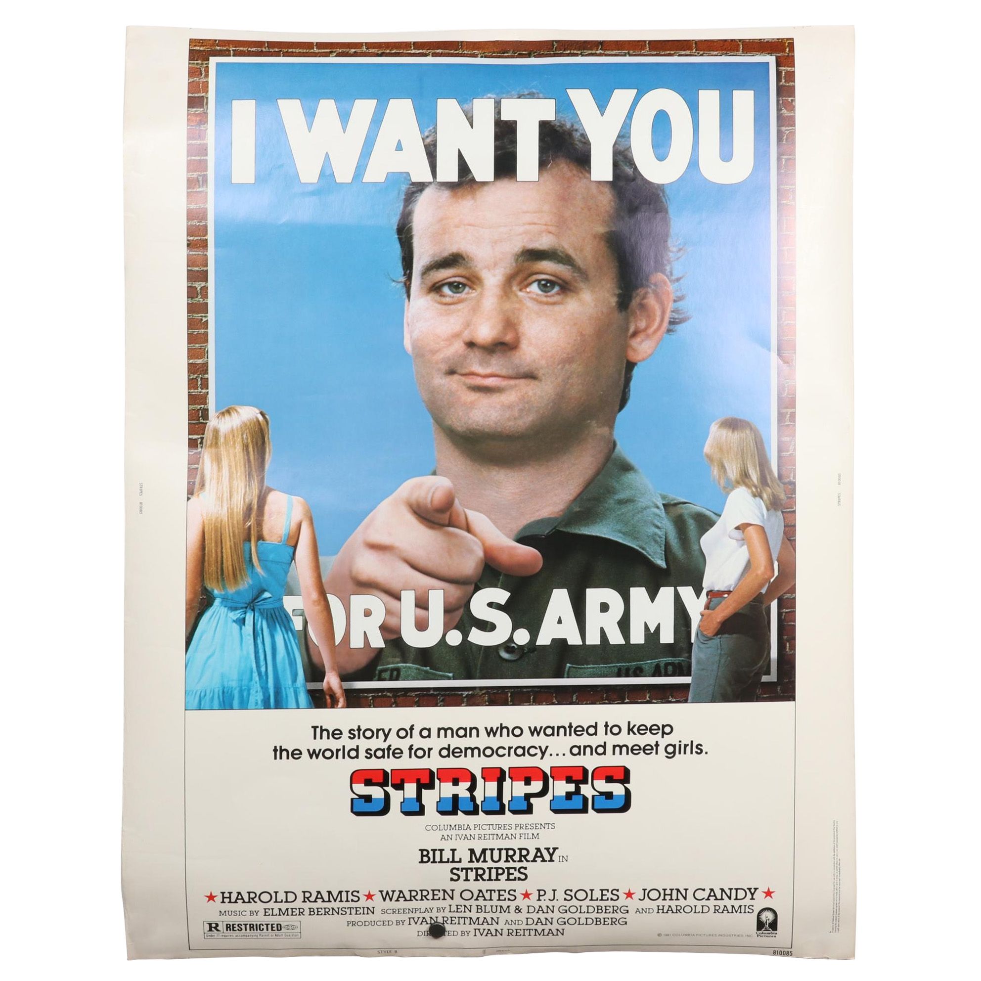 Popular Comedy Offset Lithograph 30" x 40" Movie Posters, 1980s