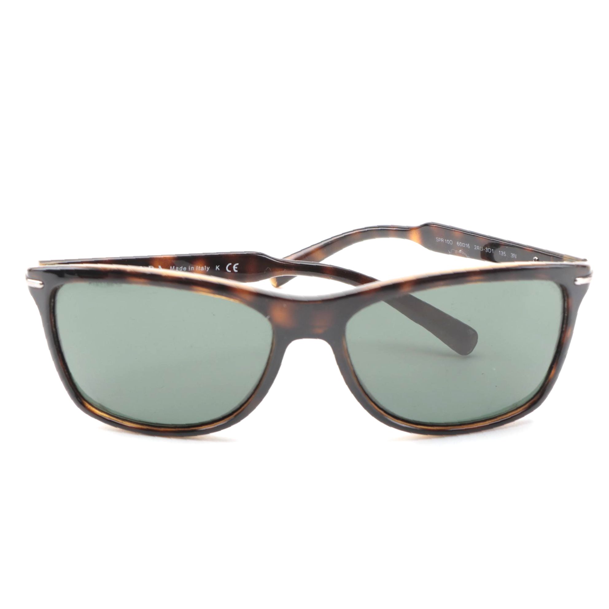 Men's Prada Tortoise Linea Rossa Sunglasses and Box