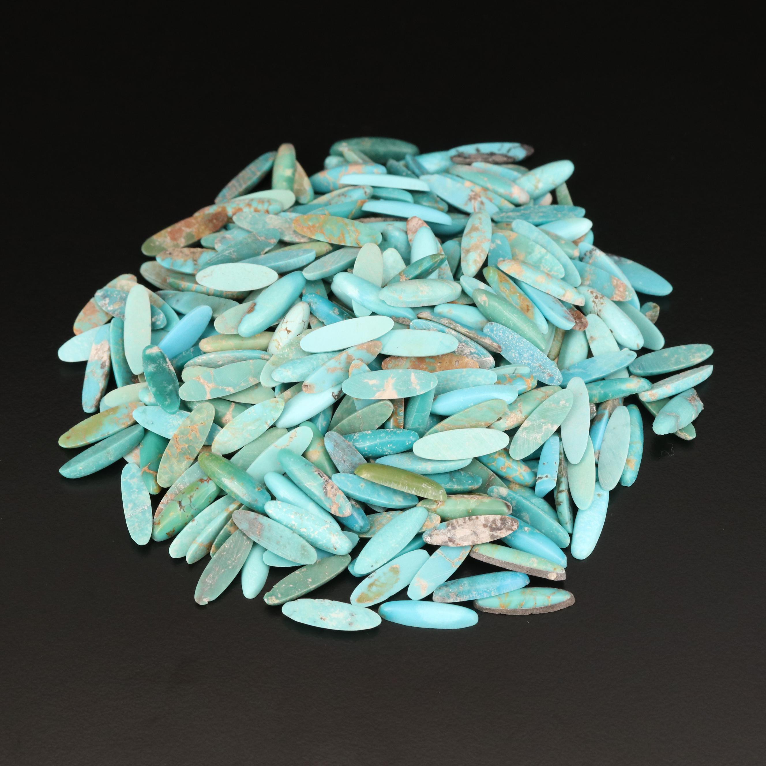 Loose Oval Turquoise Cabochons