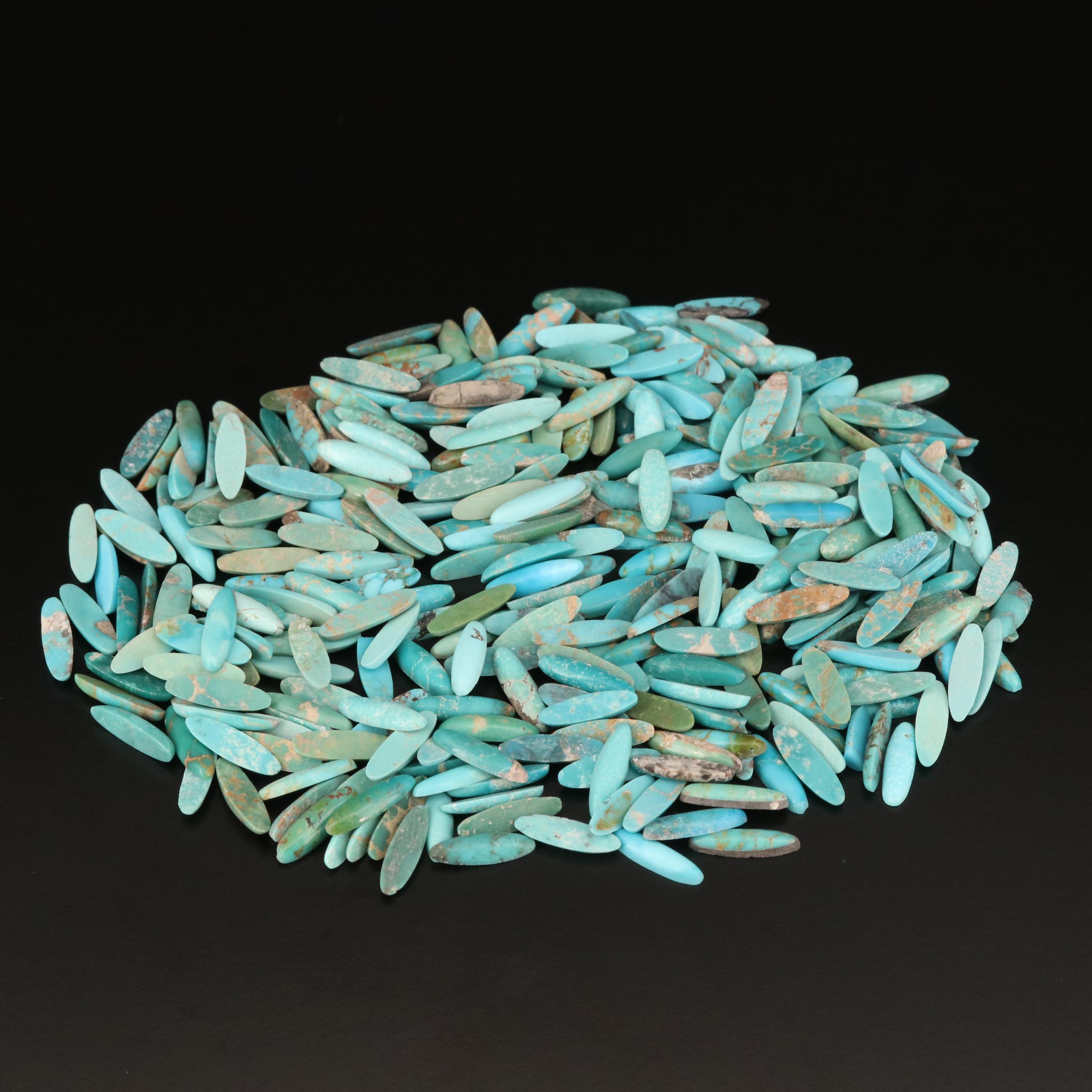 Loose Oval Turquoise Cabochons