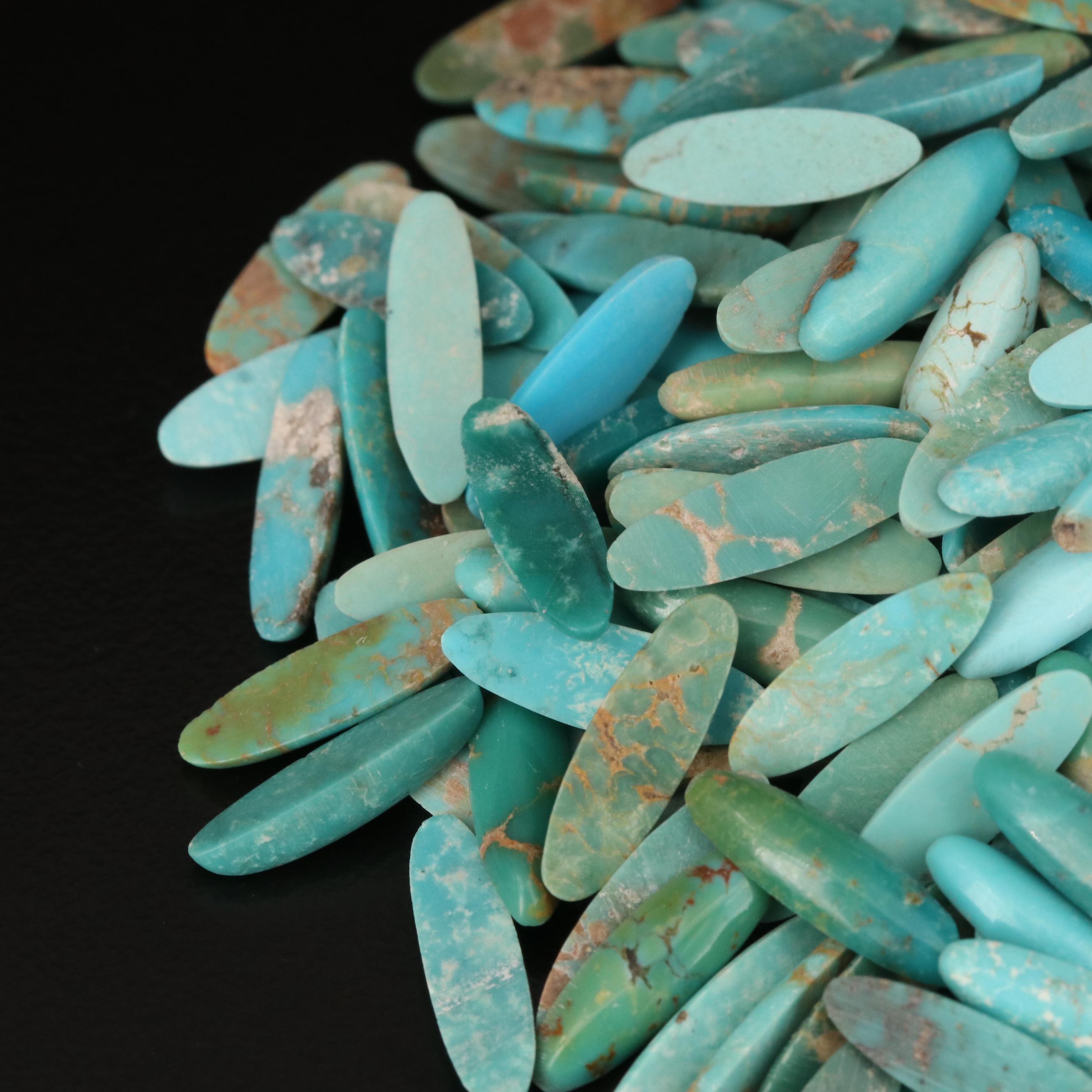 Loose Oval Turquoise Cabochons