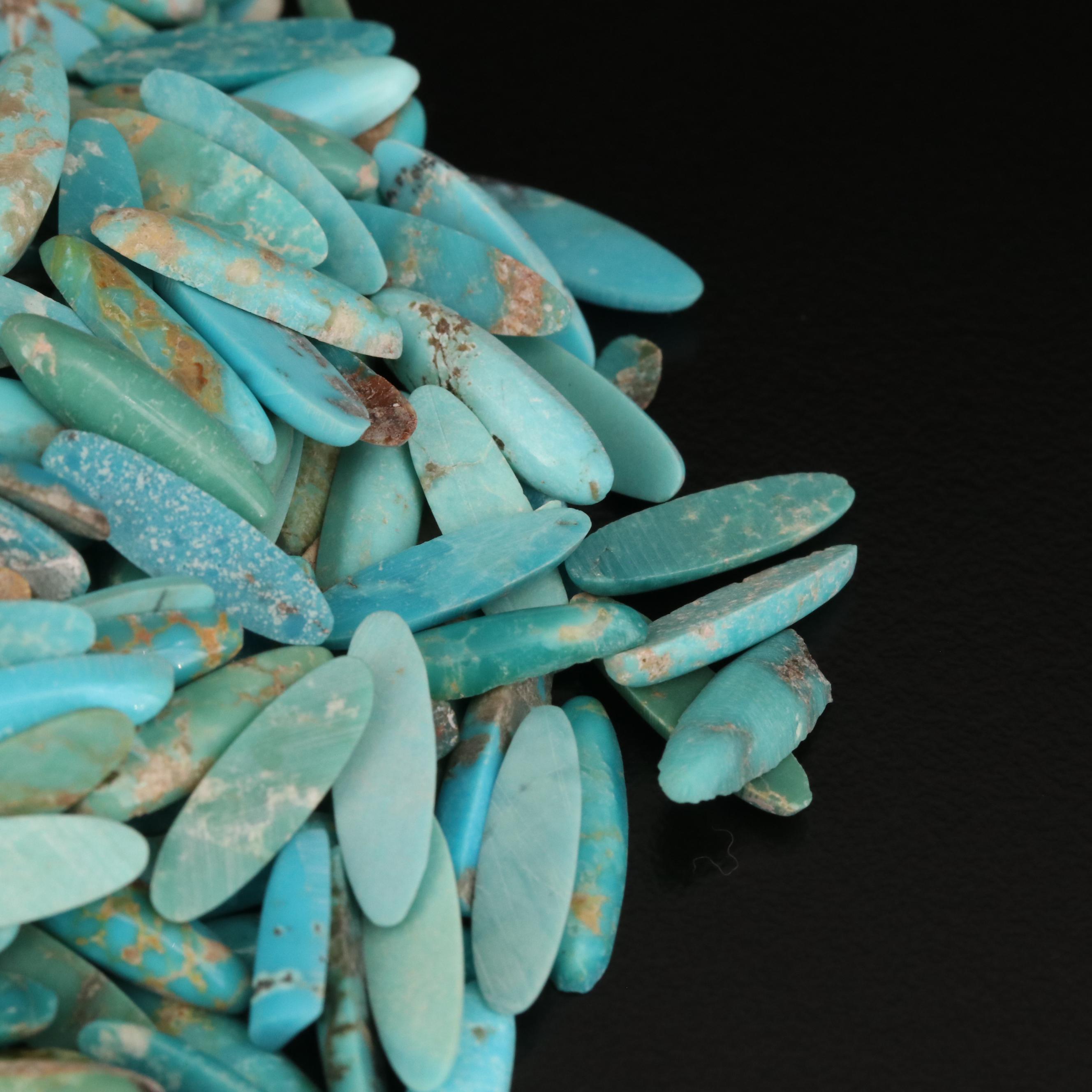 Loose Oval Turquoise Cabochons