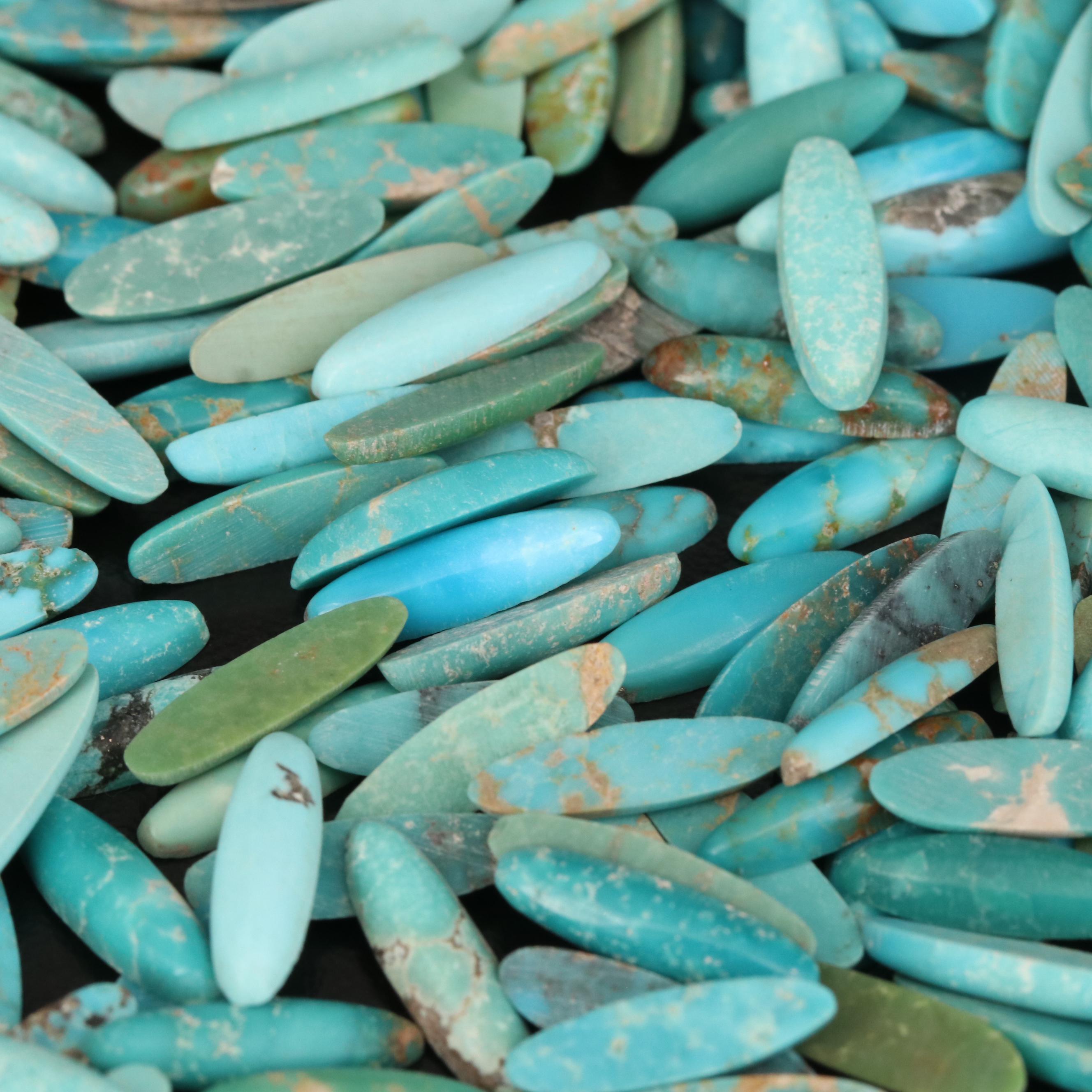 Loose Oval Turquoise Cabochons